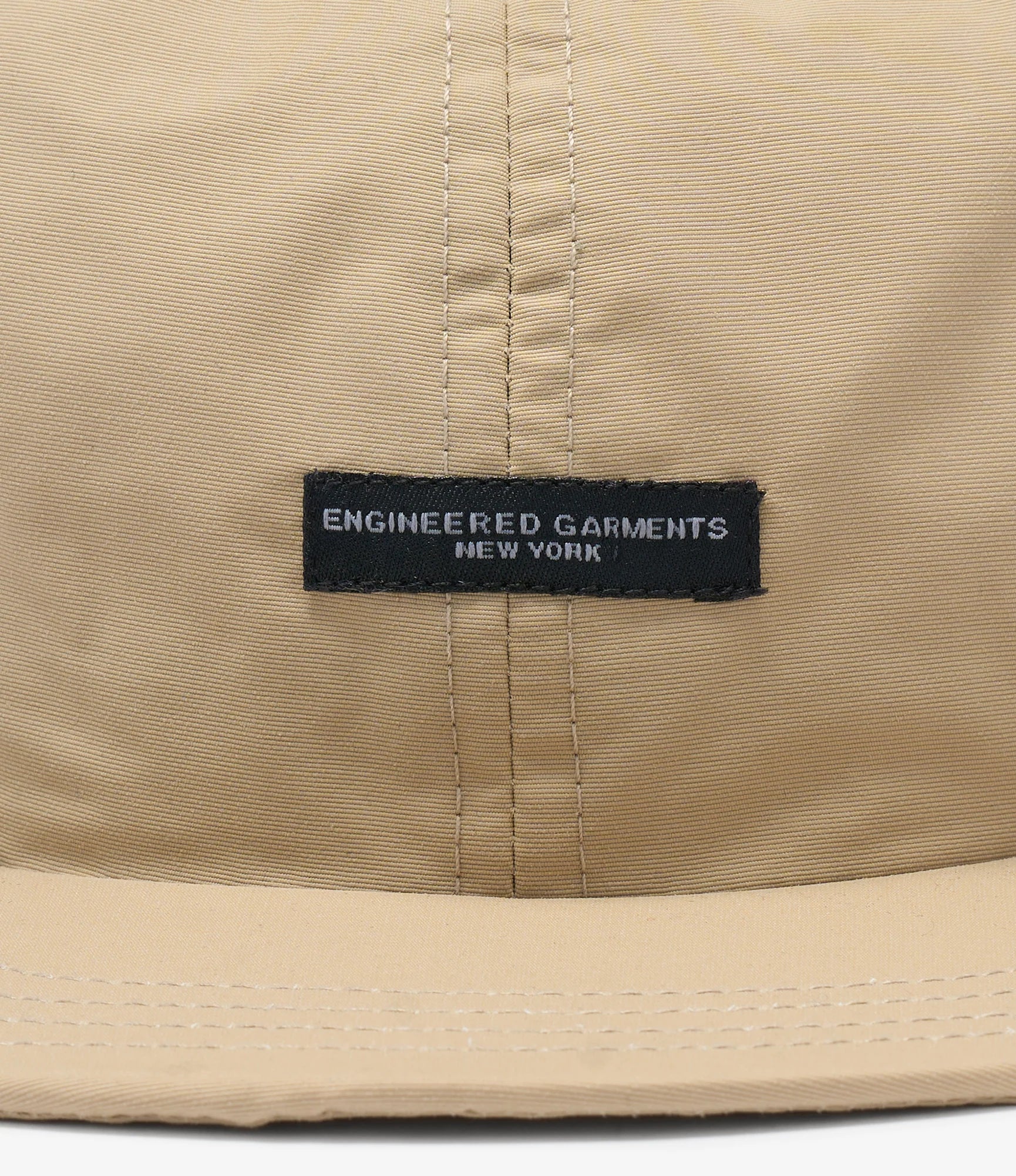 Engineered Garments Nepenthes SP Panel Cap - Khaki Nylon Poplin