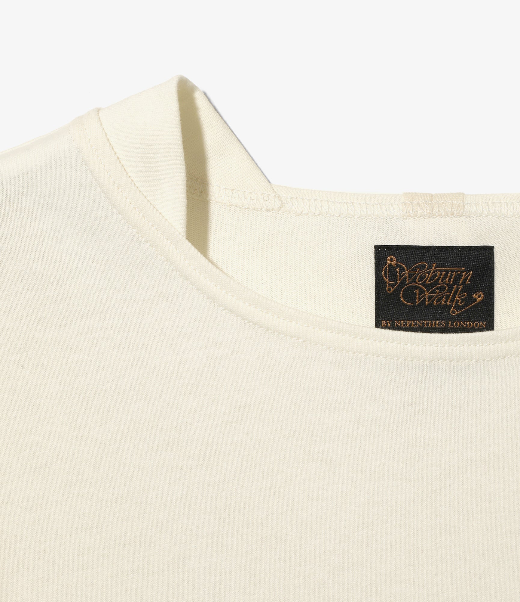 Woburn Walk Fisherman Boat Neck Shirt - Gusset - Off White – Woburn Walk – Nepenthes London