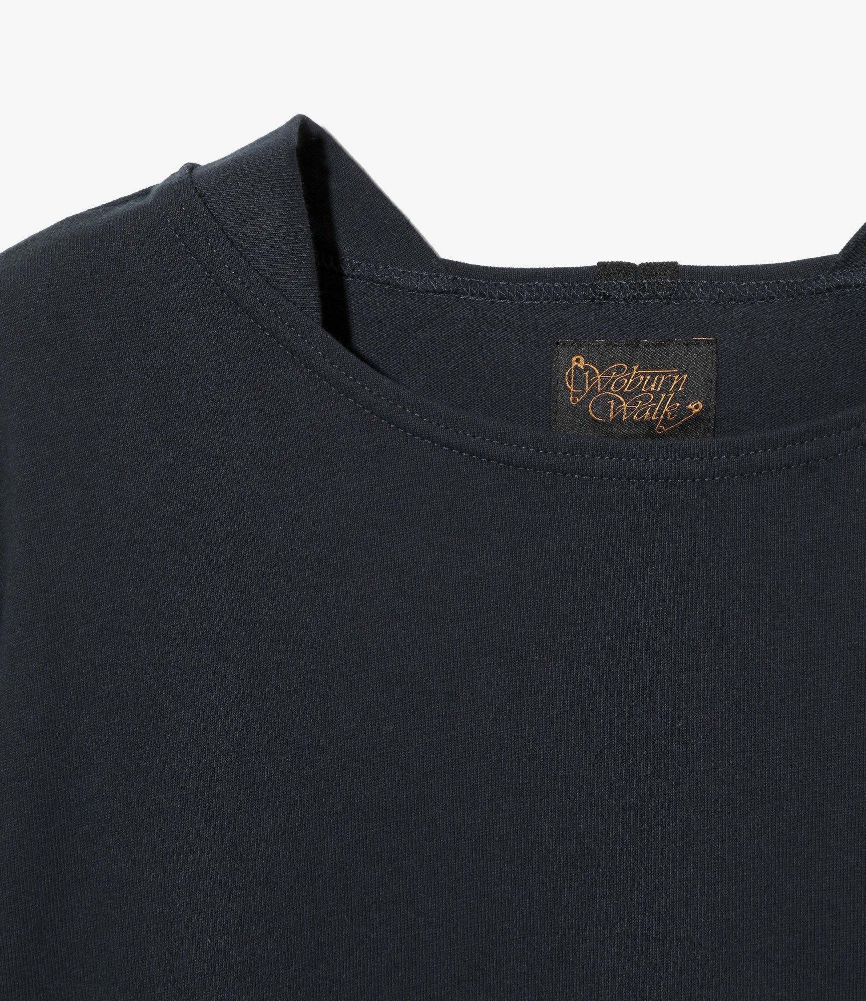 Woburn Walk Fisherman Boat Neck Shirt - Gusset - Navy – Woburn Walk – Nepenthes London