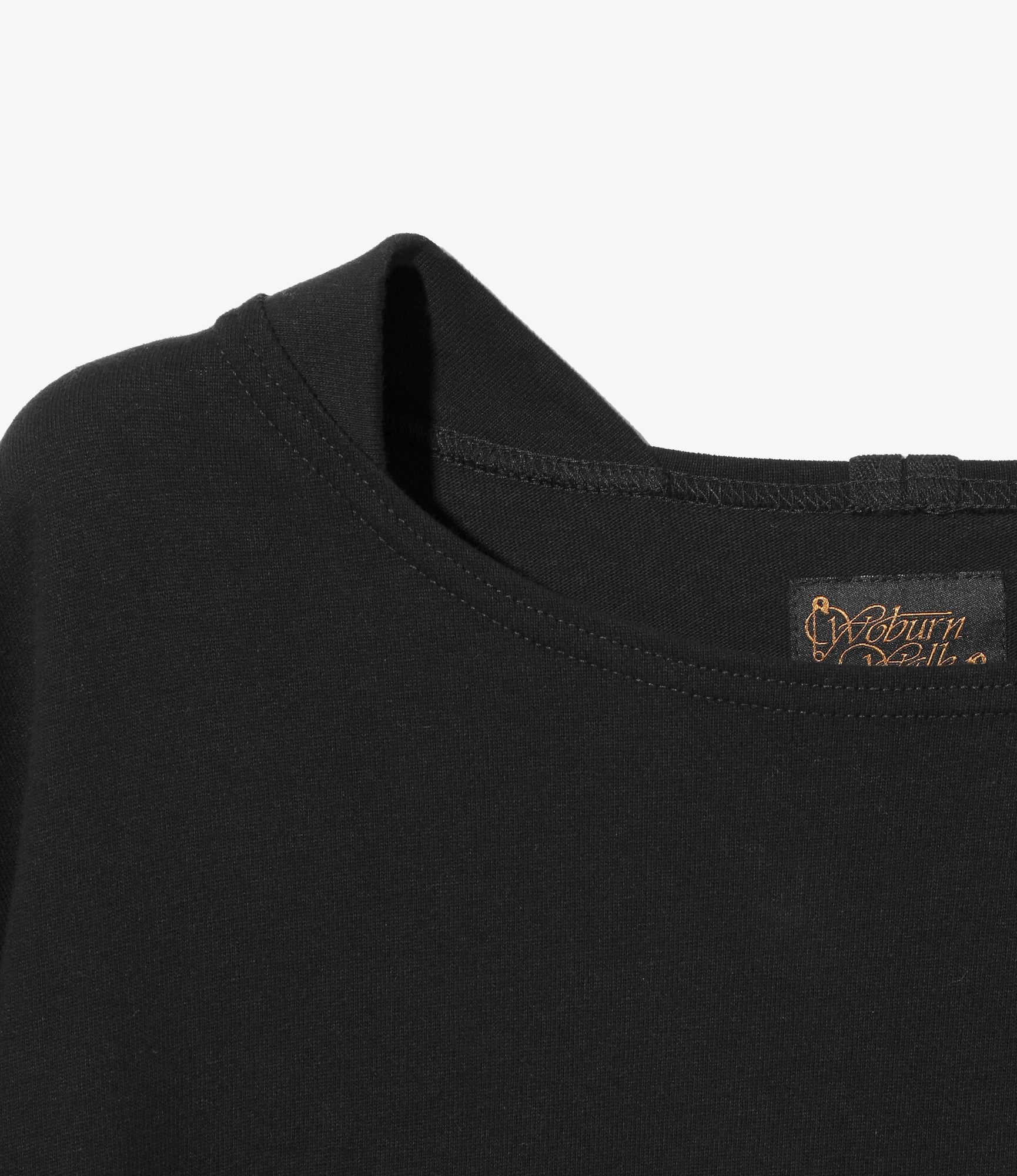 Woburn Walk Fisherman Boat Neck Shirt - Gusset - Black – Woburn Walk – Nepenthes London