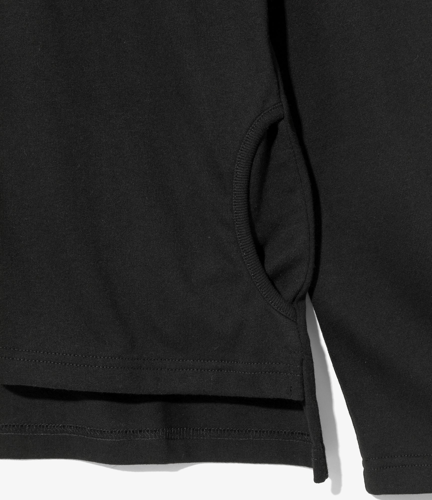 Woburn Walk Fisherman Boat Neck Shirt - Gusset - Black – Woburn Walk – Nepenthes London