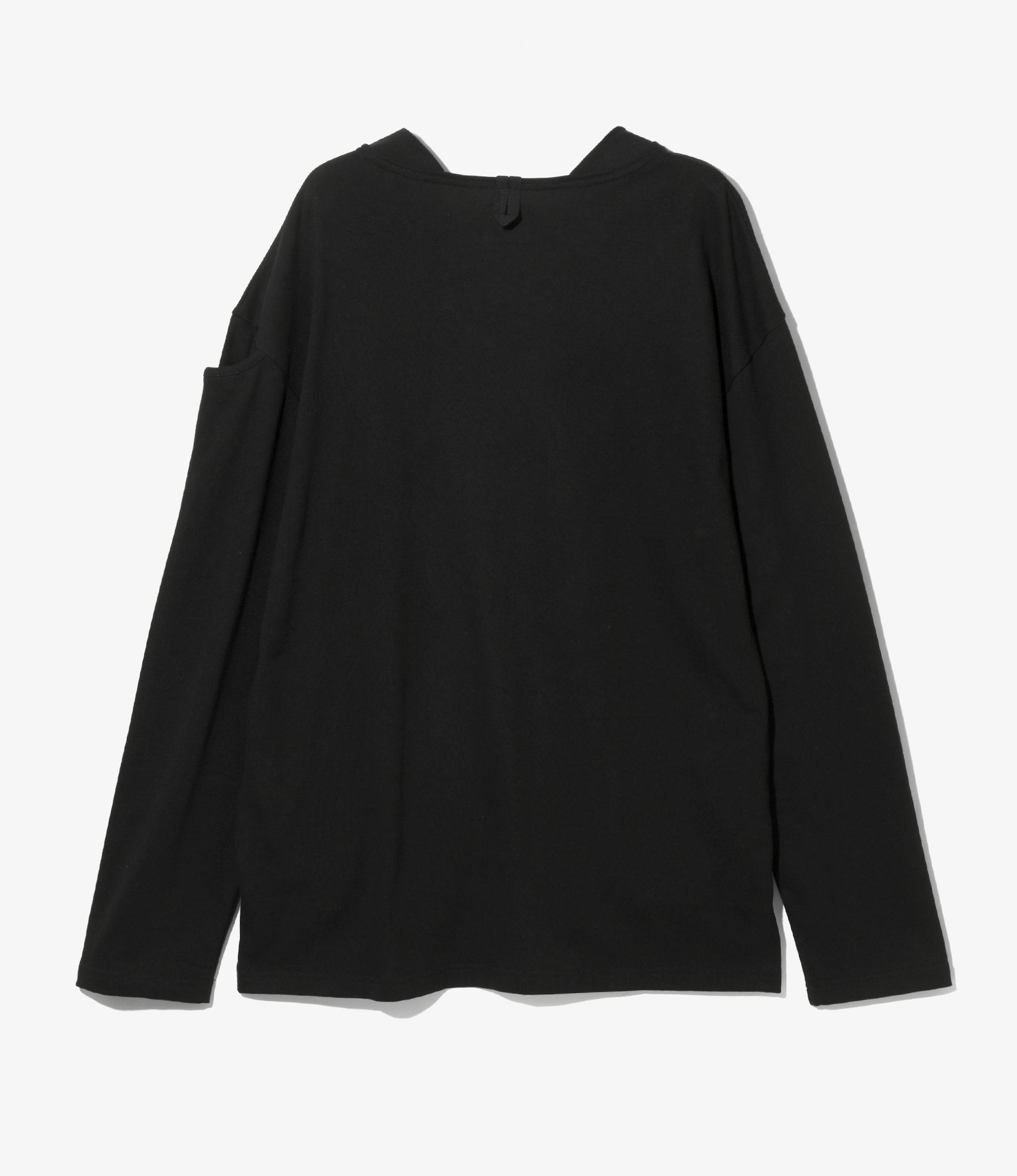 Woburn Walk Fisherman Boat Neck Shirt - Gusset - Black – Woburn Walk – Nepenthes London