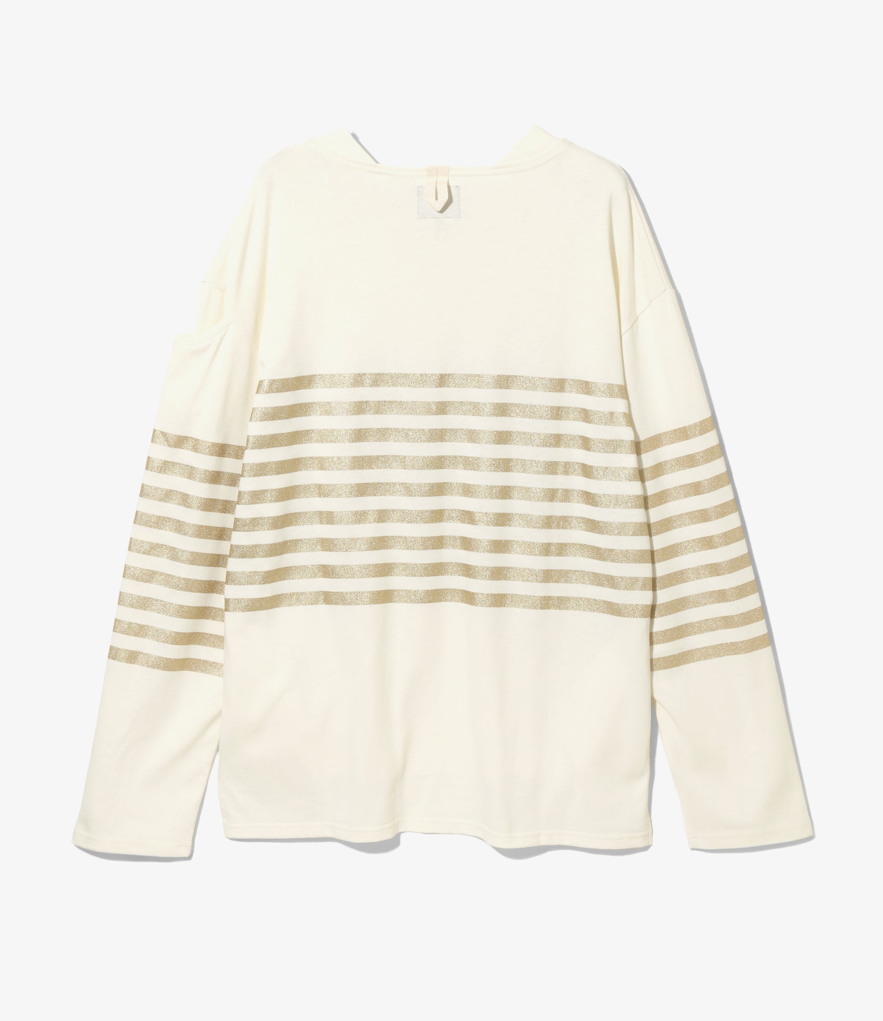 Woburn Walk Fisherman Boat Neck Shirt - Gusset - Off-White/Metallic Stripe – Woburn Walk – Nepenthes London