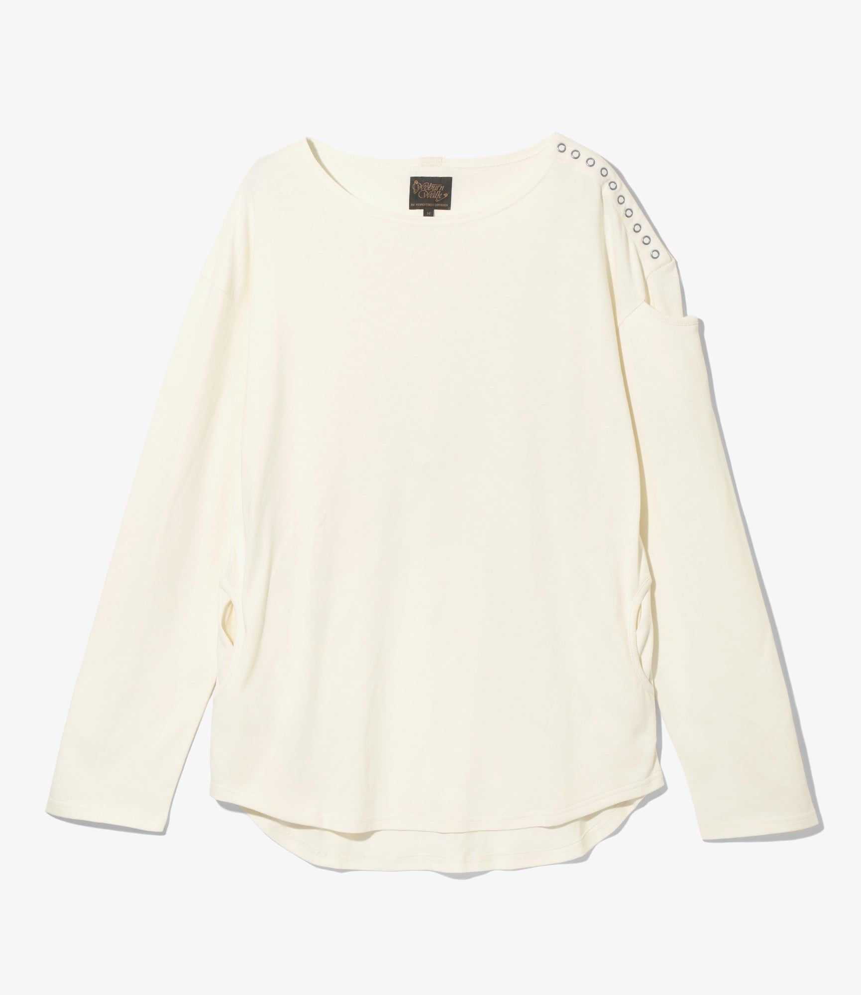 Woburn Walk Fisherman Boat Neck Shirt - Snap Shoulder - Off White – Woburn Walk – Nepenthes London