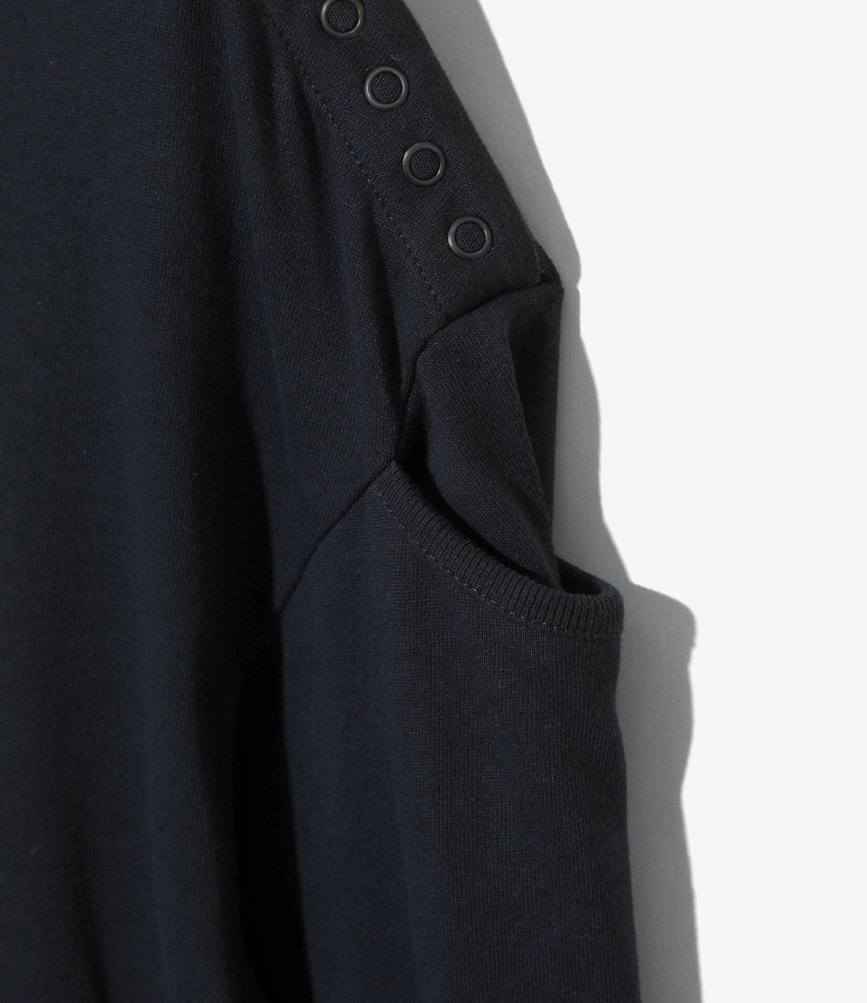 Woburn Walk Fisherman Boat Neck Shirt - Snap Shoulder - Navy – Woburn Walk – Nepenthes London