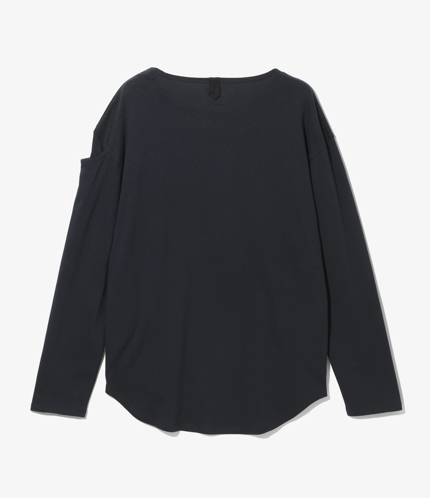 Woburn Walk Fisherman Boat Neck Shirt - Snap Shoulder - Navy – Woburn Walk – Nepenthes London