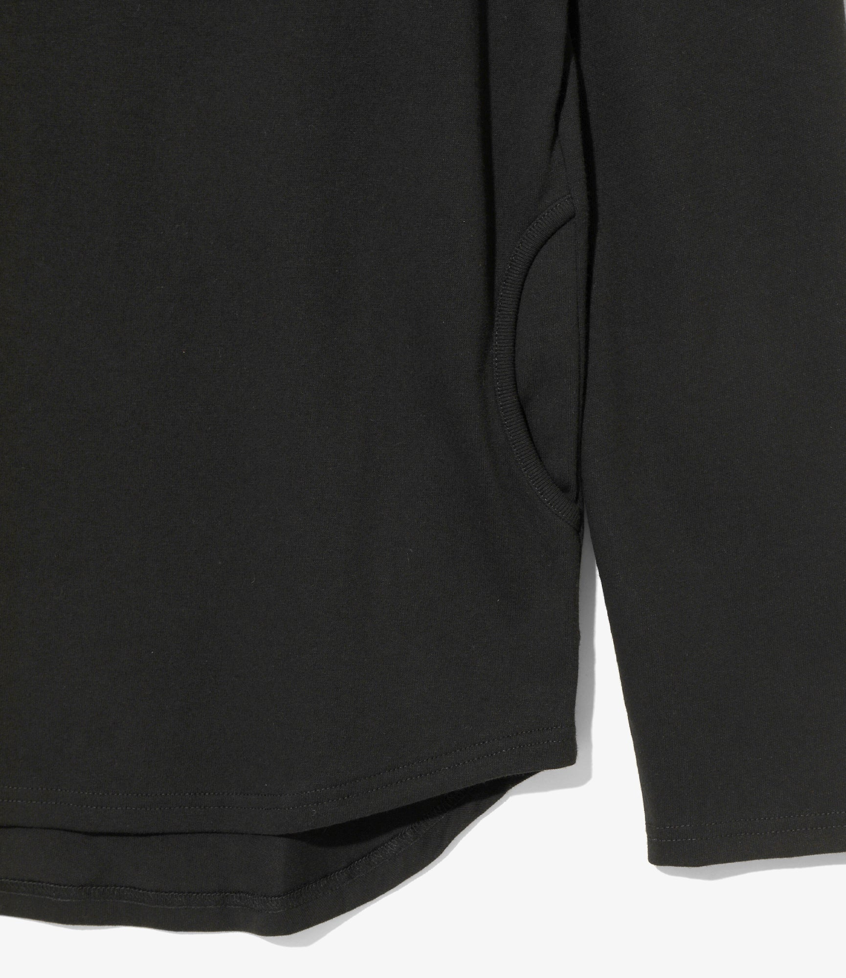 Woburn Walk Fisherman Boat Neck Shirt - Snap Shoulder - Black – Woburn Walk – Nepenthes London