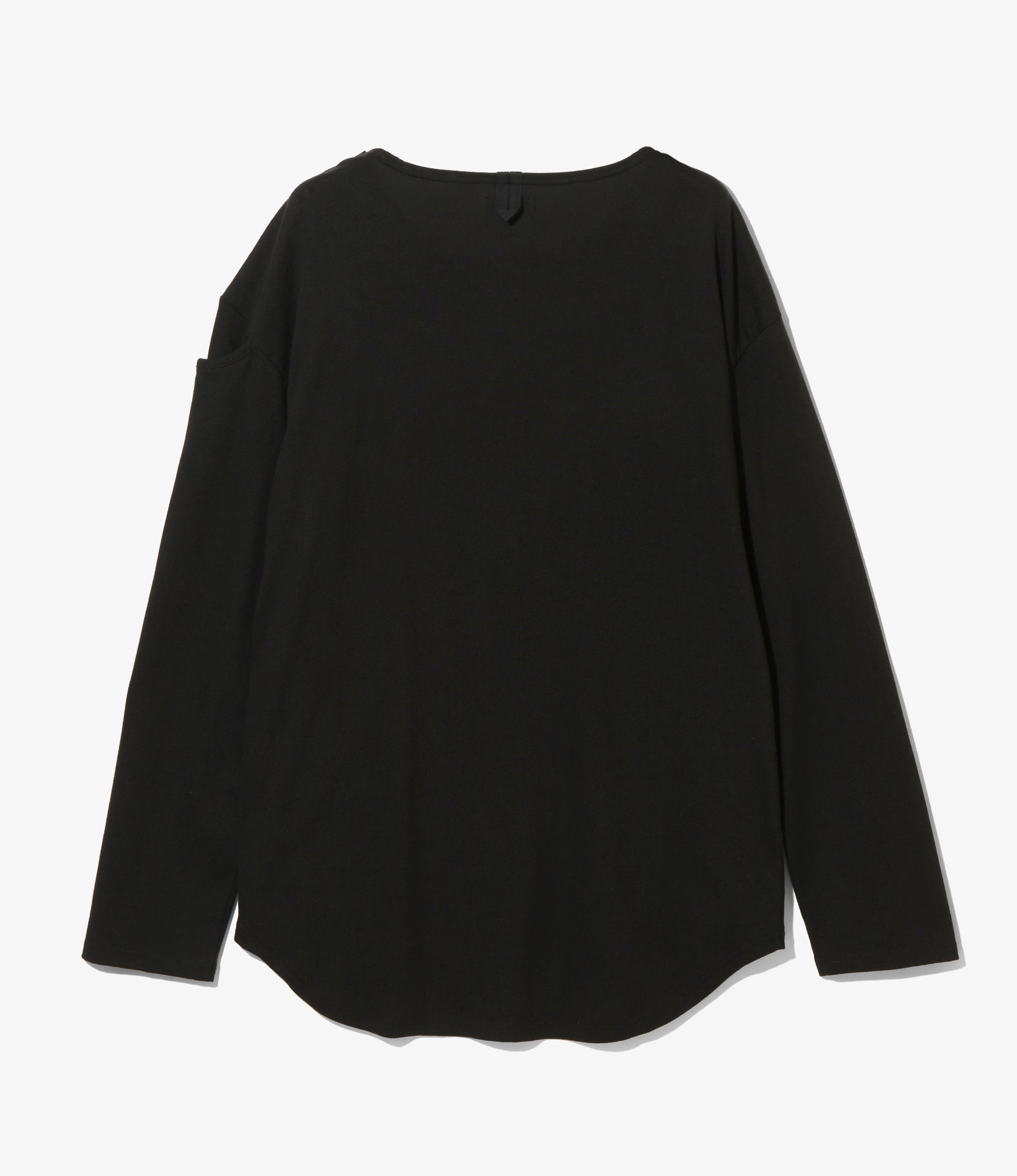 Woburn Walk Fisherman Boat Neck Shirt - Snap Shoulder - Black – Woburn Walk – Nepenthes London