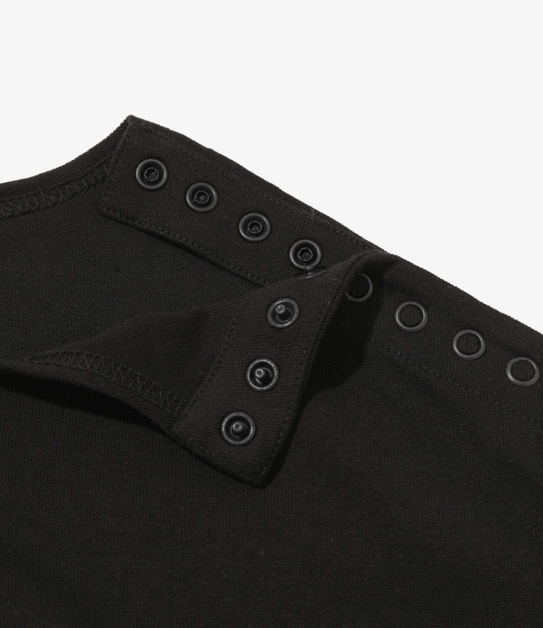 Woburn Walk Fisherman Boat Neck Shirt - Snap Shoulder - Black/ Metallic Stripe – Woburn Walk – Nepenthes London