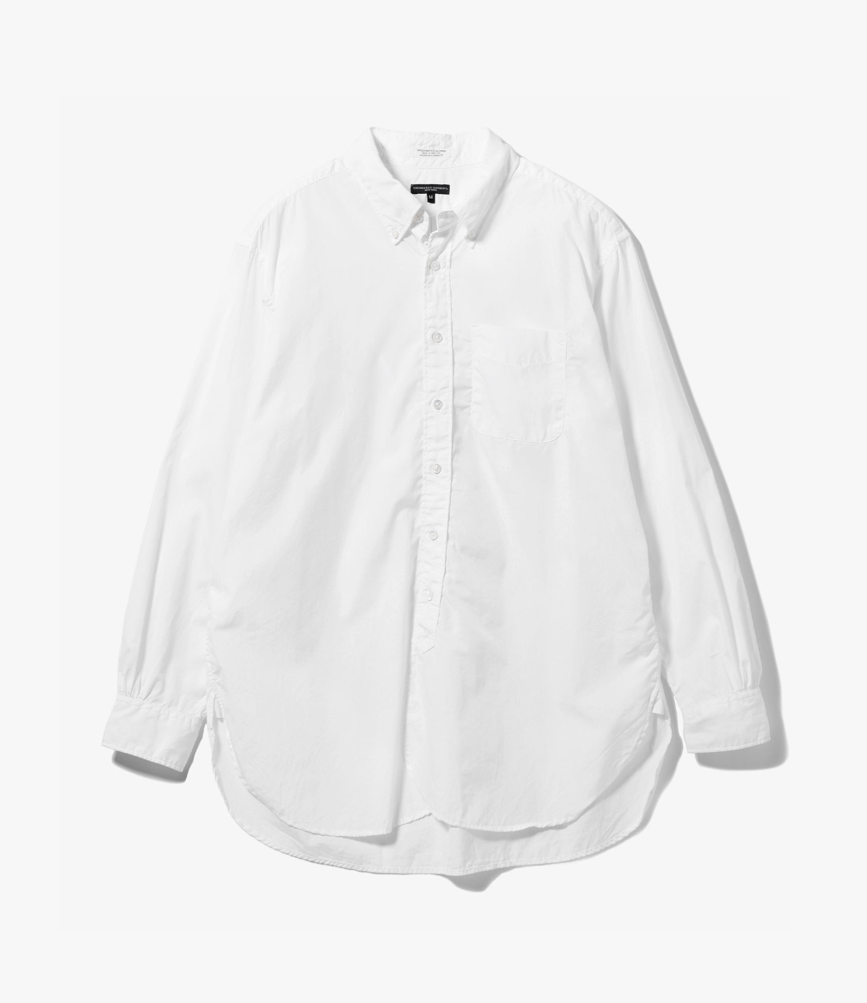 19th Century Button Down Shirt – White Broadcloth