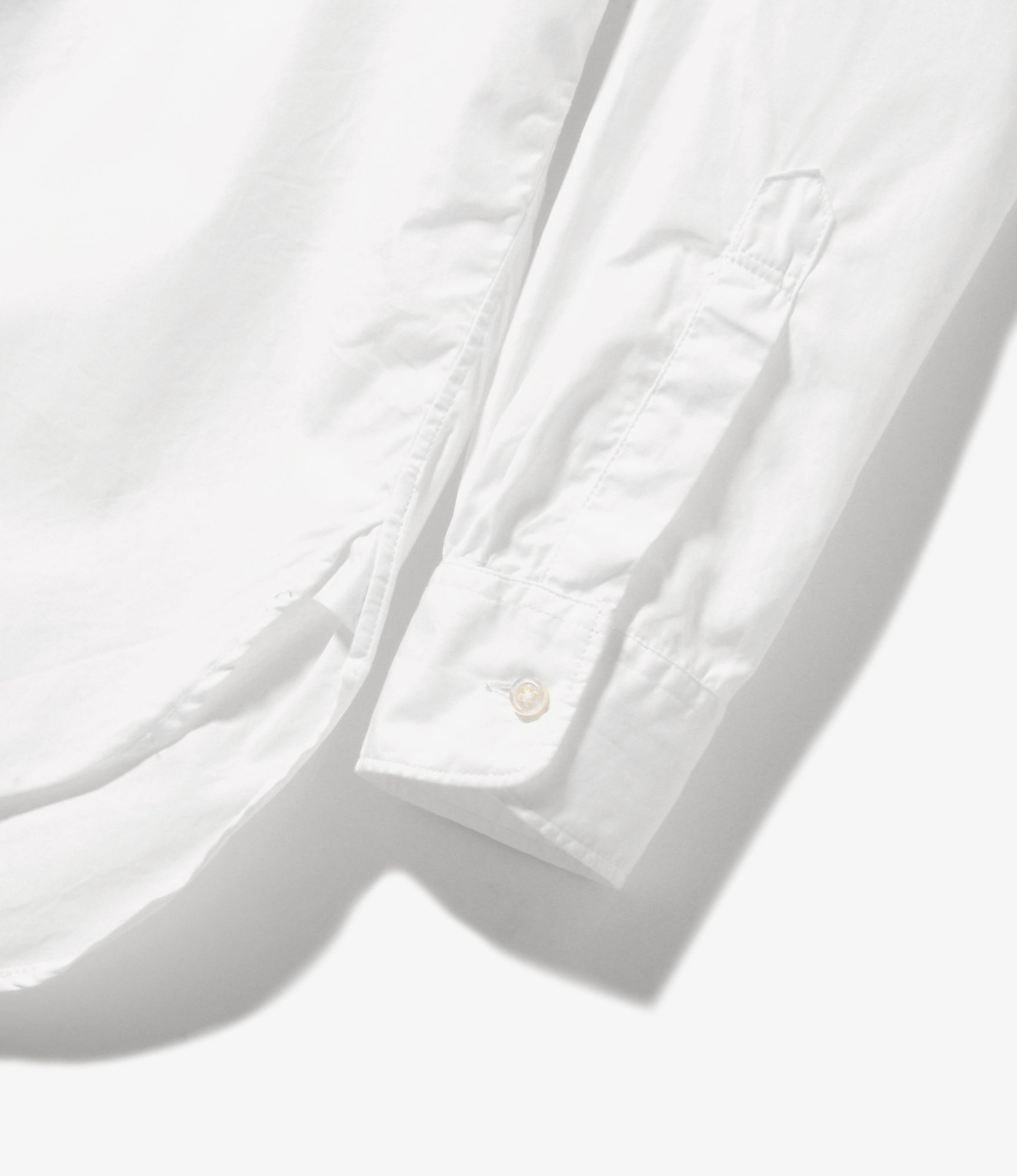 19th Century Button Down Shirt – White Broadcloth