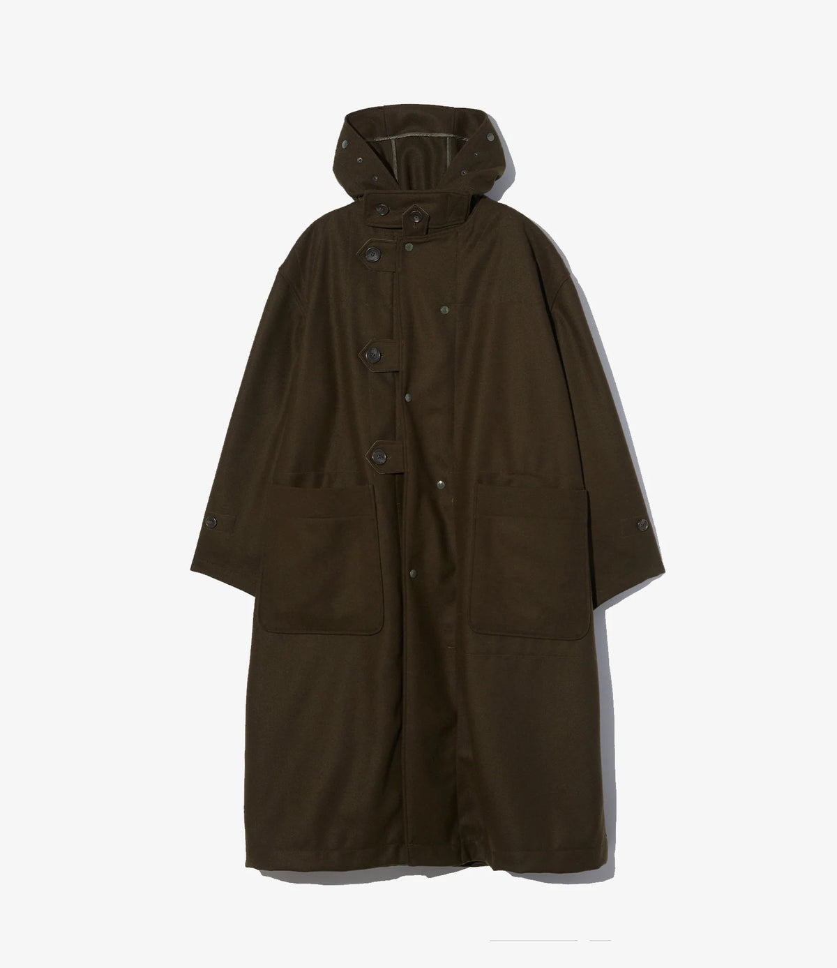 Duffle Coat – Olive 24oz Melton Wool | Engineered Garments