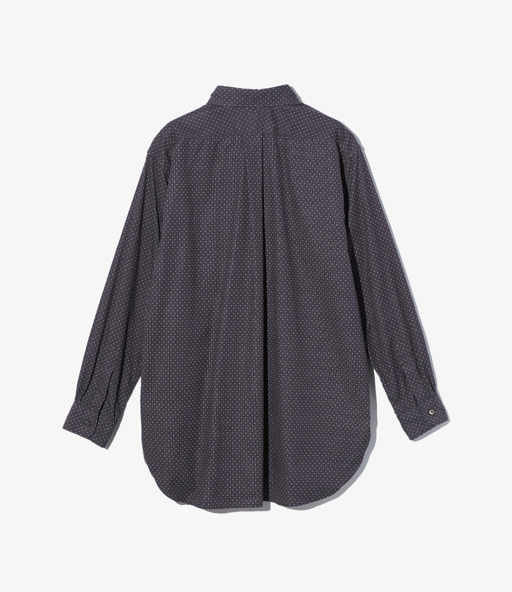 19th Century BD Shirt – Charcoal Polka Dot 21W Corduroy