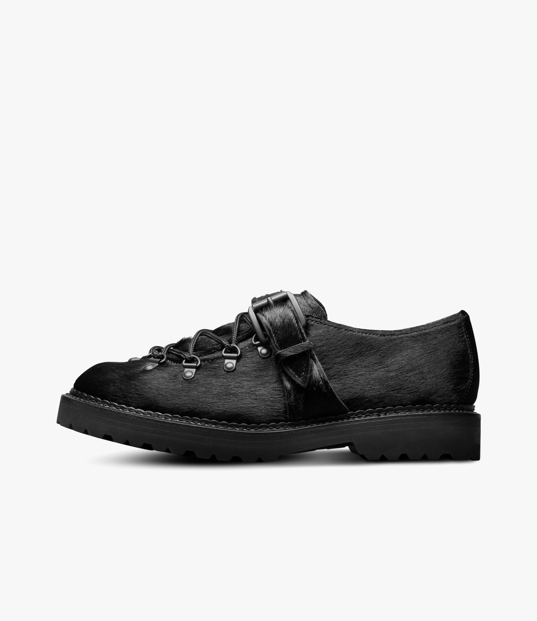 'Adirondack Low Hiker' Shoe – Black Pony Hair