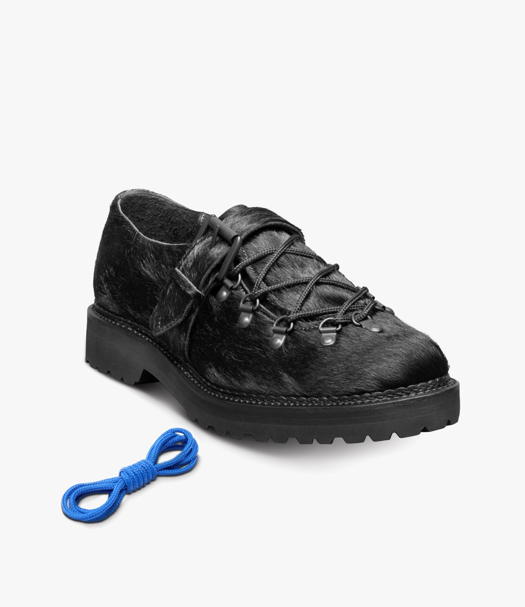 'Adirondack Low Hiker' Shoe – Black Pony Hair