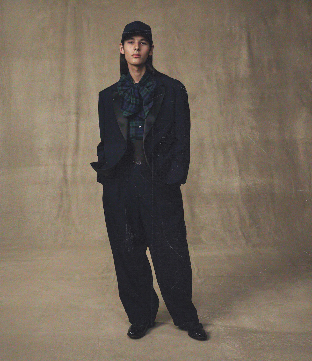 Oversized Tux Jacket – Navy Wool