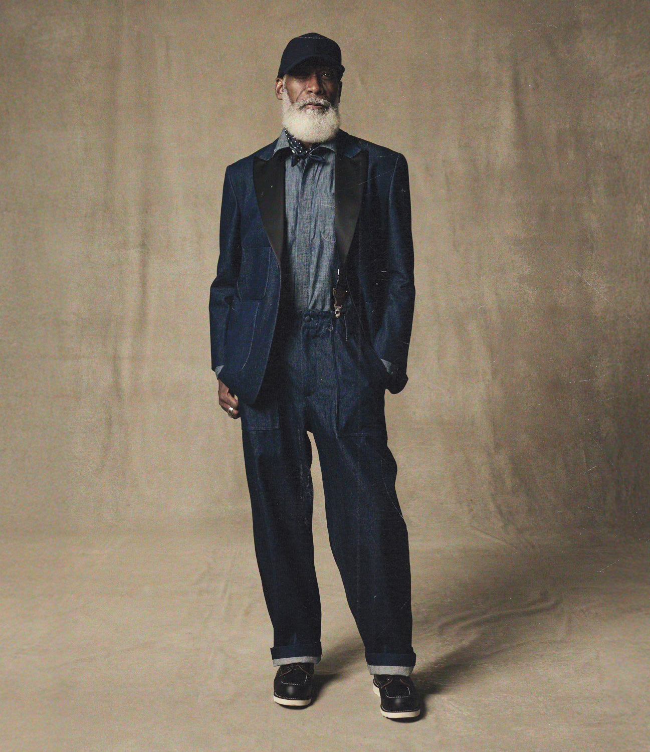 Oversized Tux Jacket – Indigo Denim