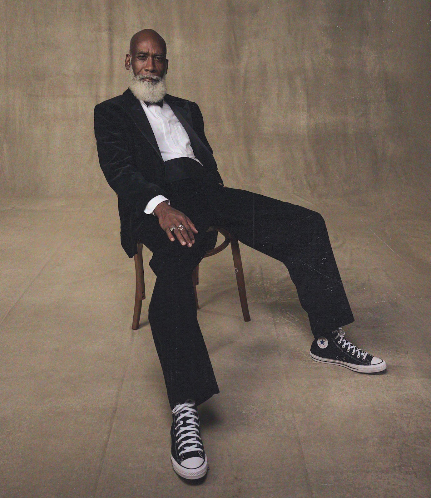 Side Stripe Wide Fatigue Pant – Black Corduroy