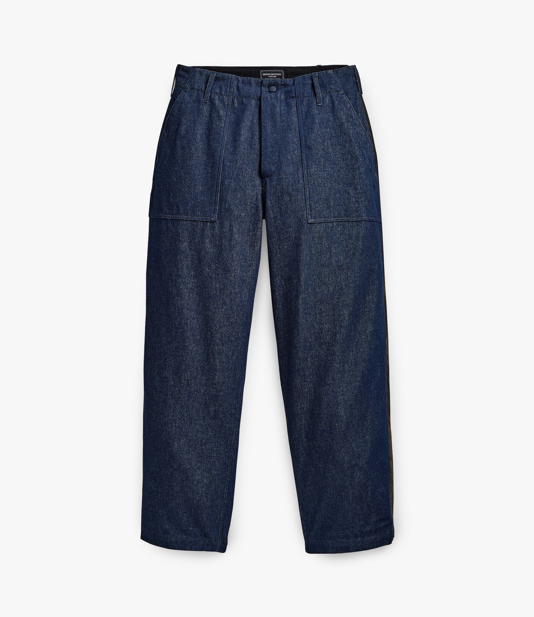Side Stripe Wide Fatigue Pant – Indigo Denim