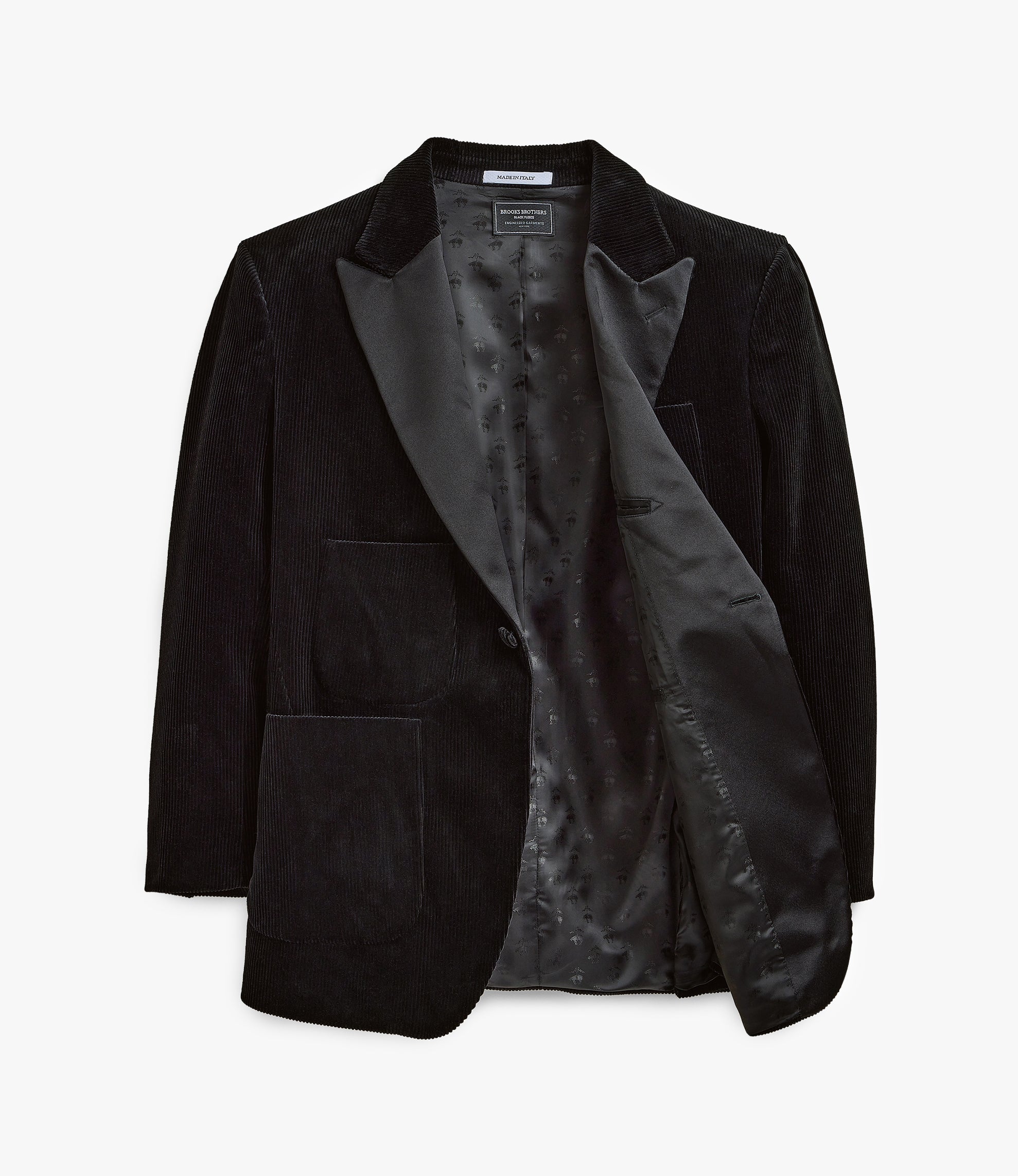 Oversized Tux Jacket – Black Corduroy