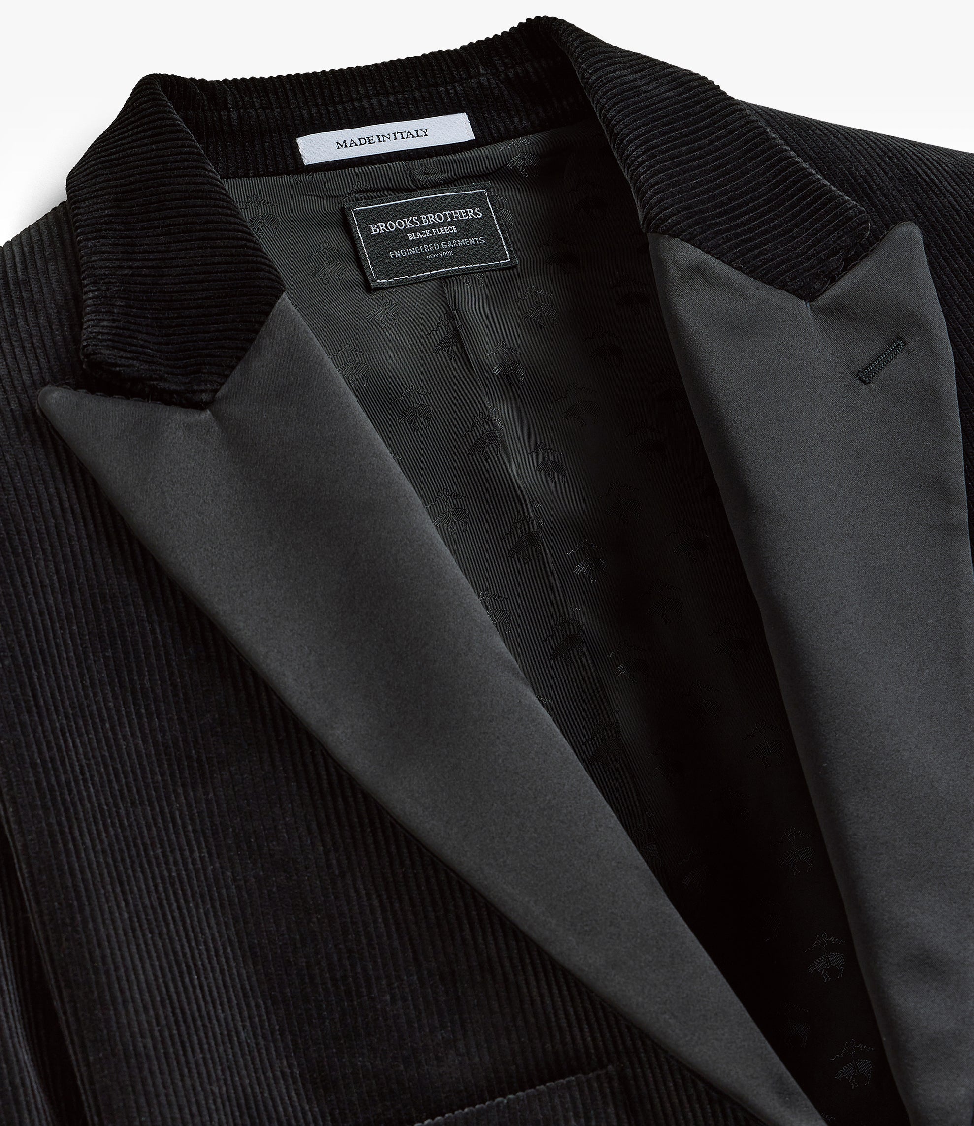 Oversized Tux Jacket – Black Corduroy