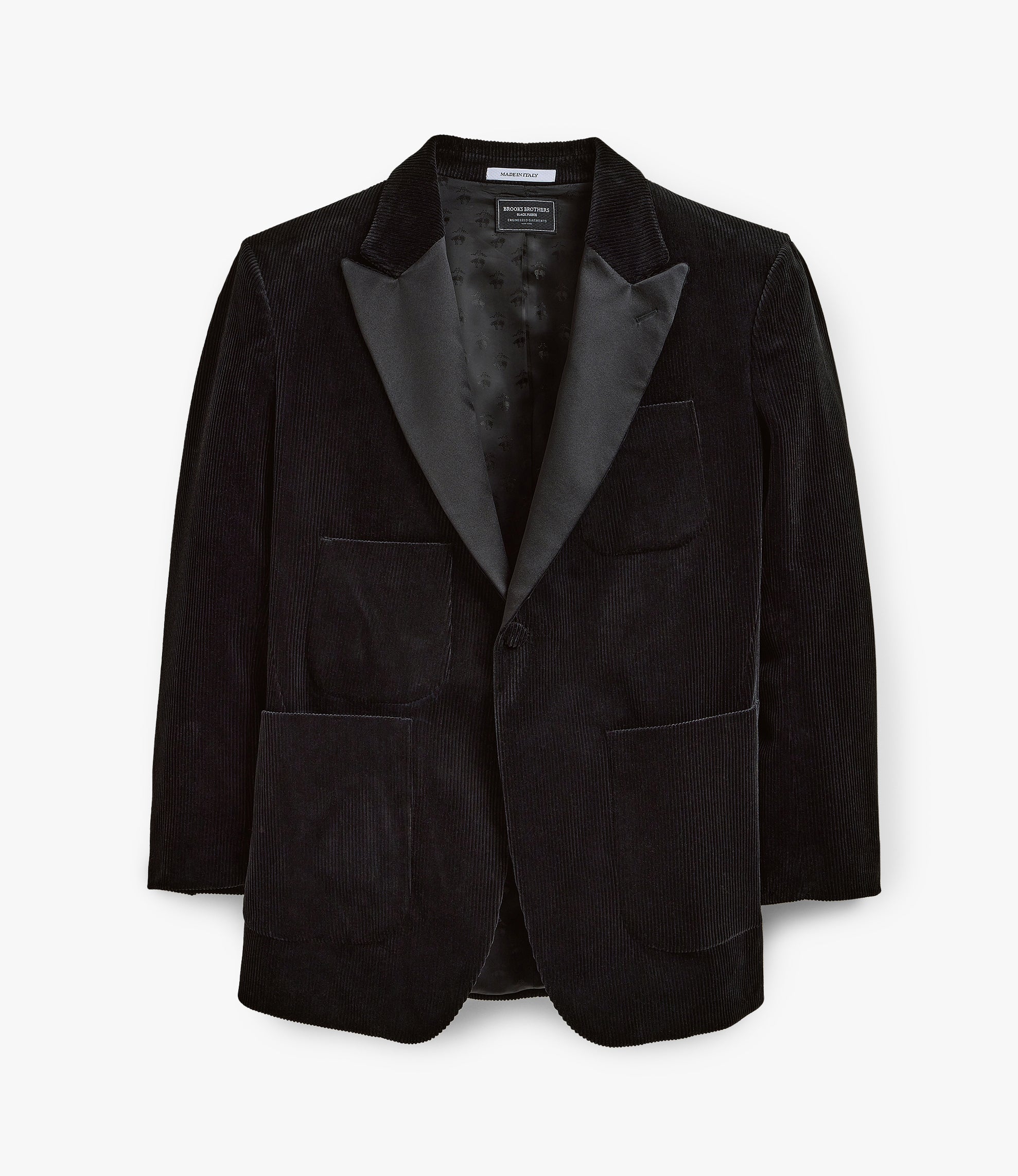 Oversized Tux Jacket – Black Corduroy
