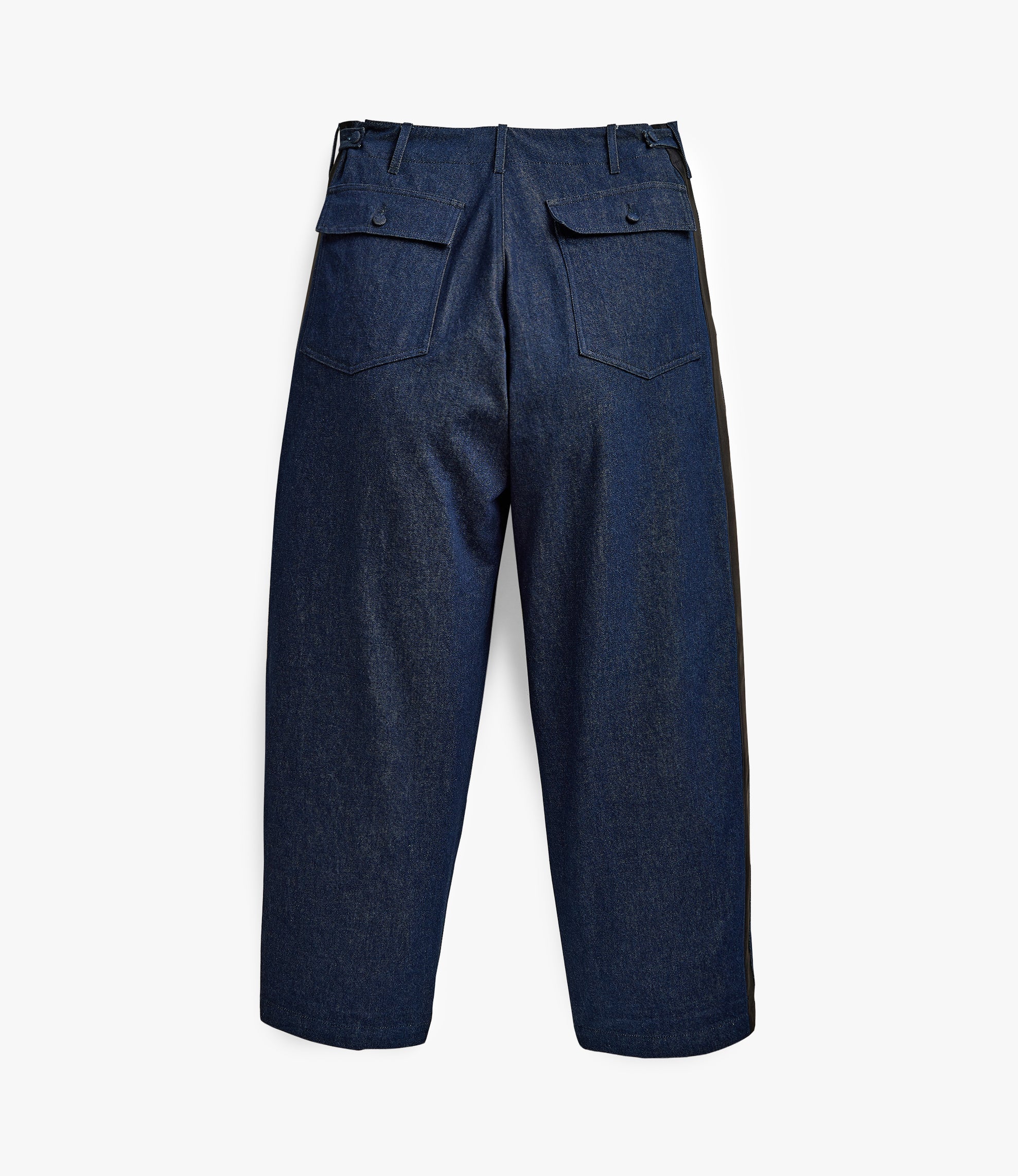 Side Stripe Wide Fatigue Pant – Indigo Denim
