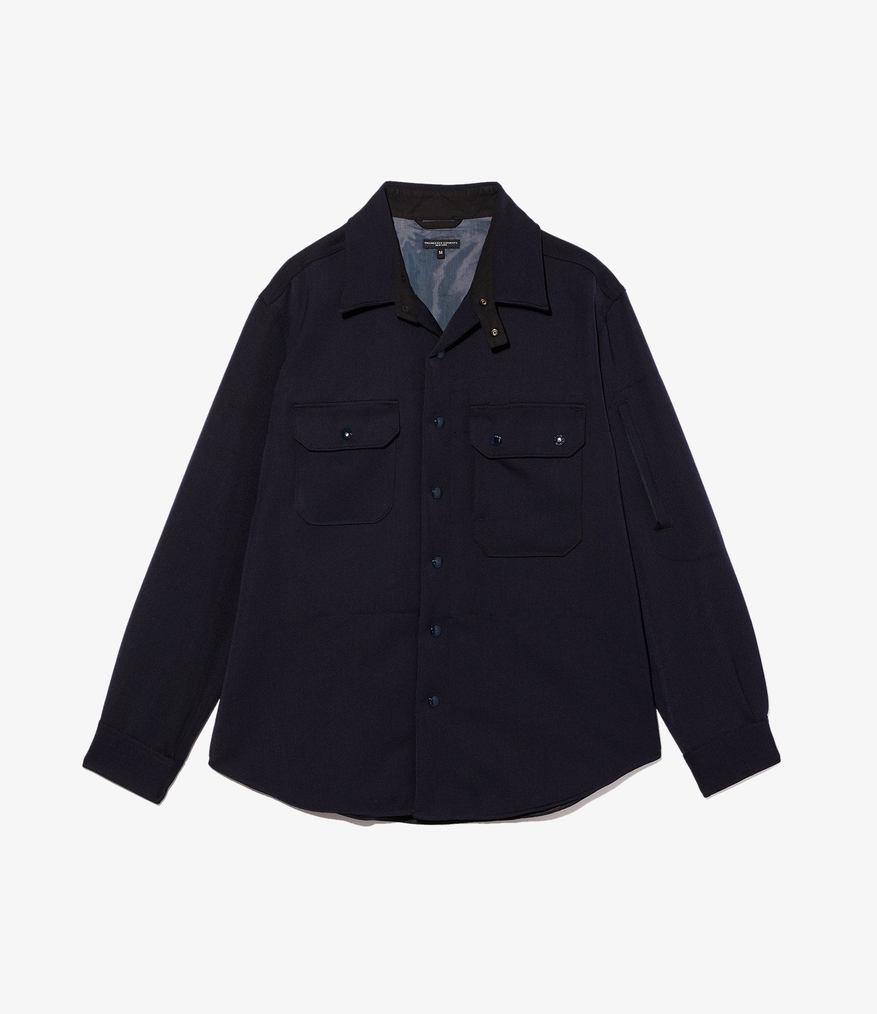 CPO Shirt Jacket – Dark Navy Heavy Wool Elastique