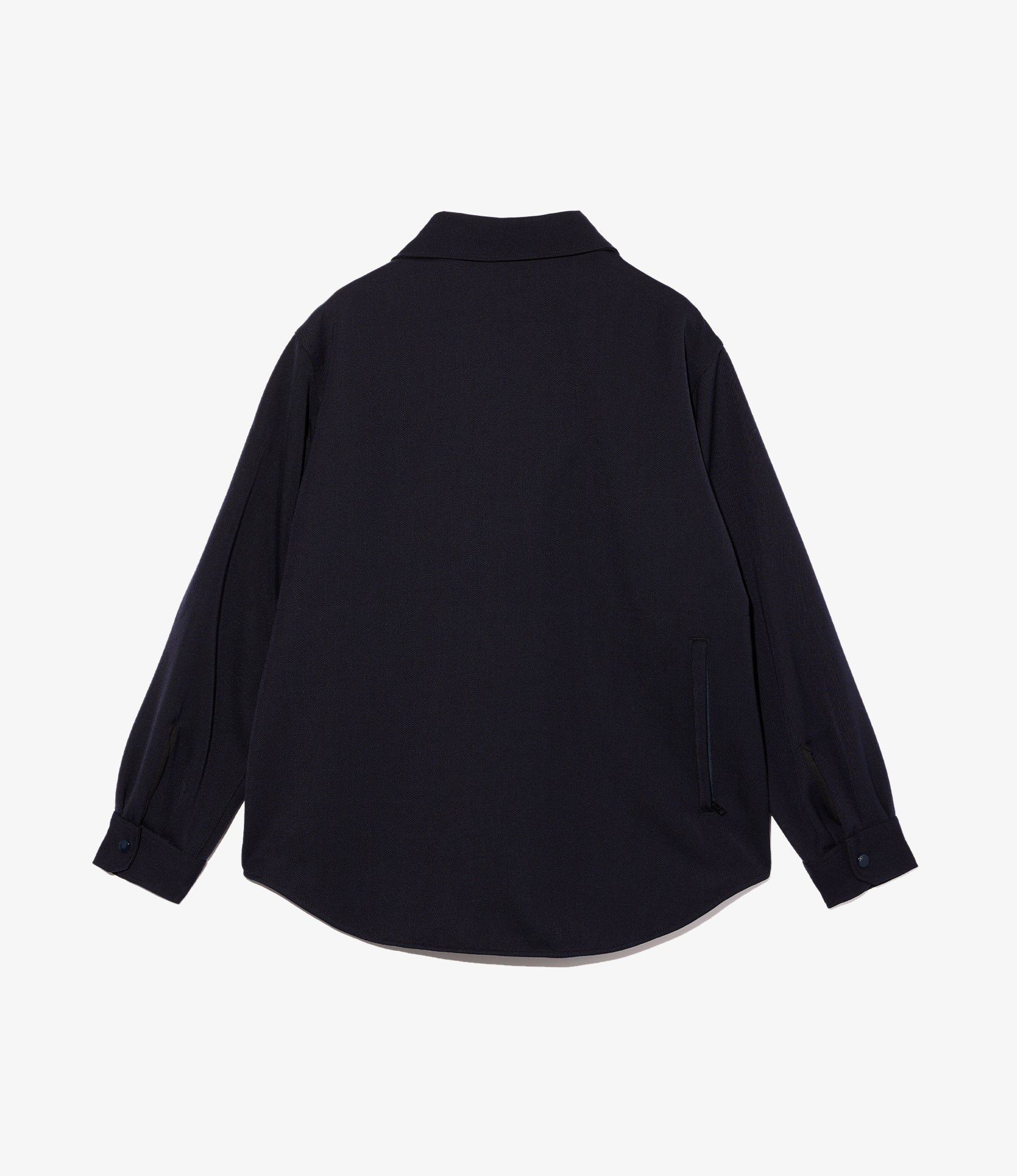 CPO Shirt Jacket – Dark Navy Heavy Wool Elastique