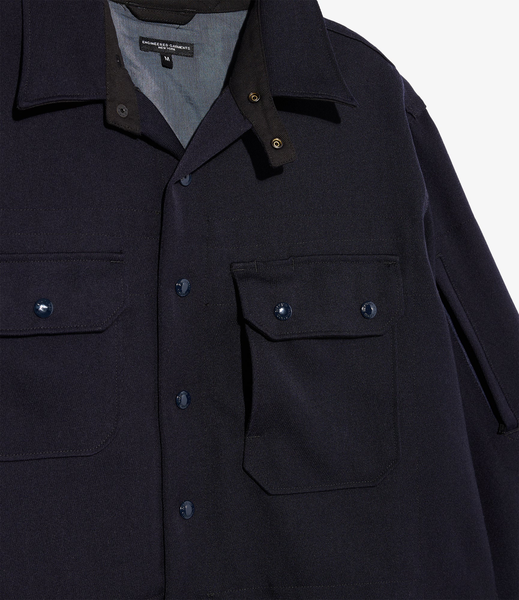 CPO Shirt Jacket – Dark Navy Heavy Wool Elastique