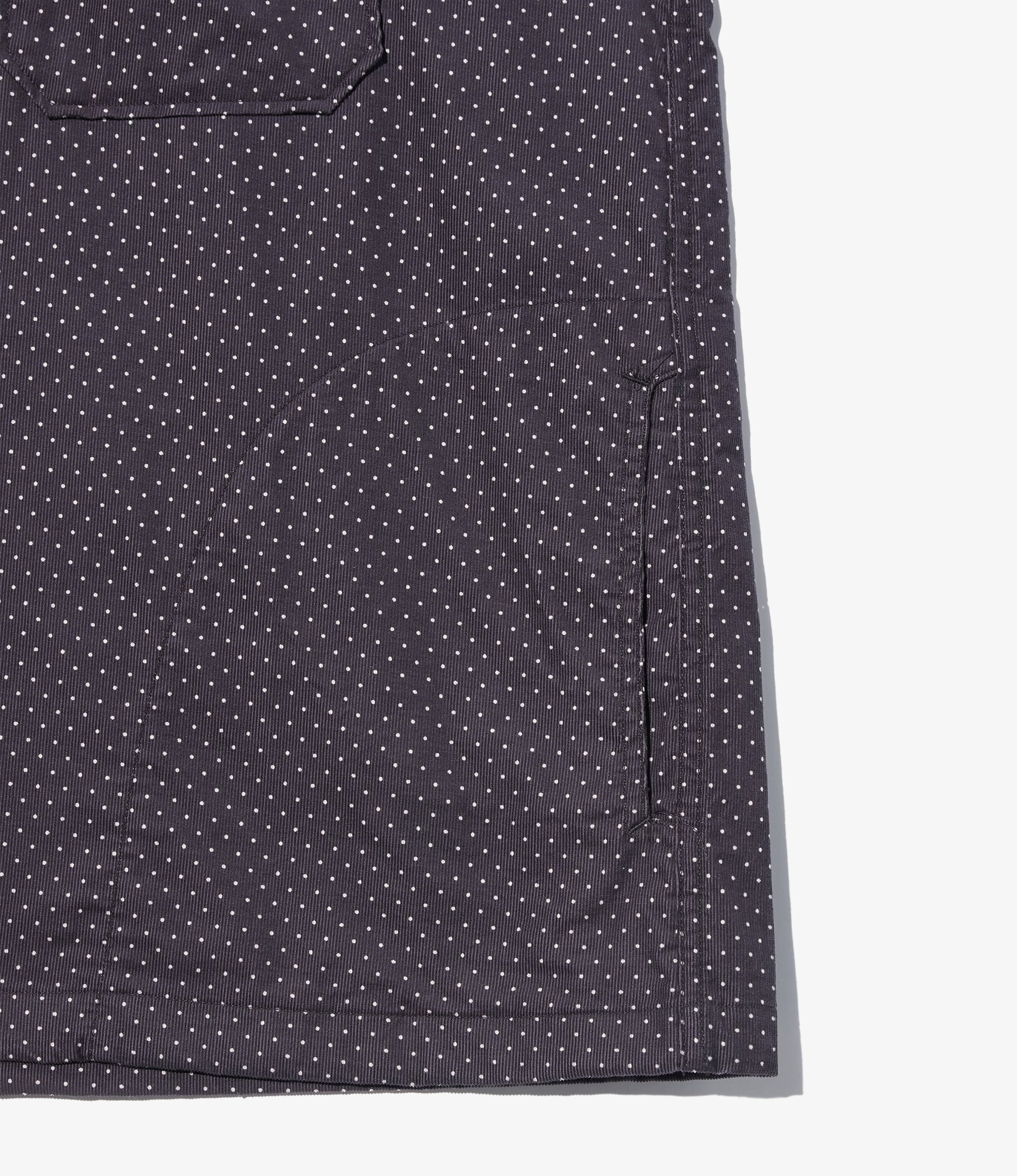Cagoule Shirt – Charcoal Polka Dot 21W Corduroy