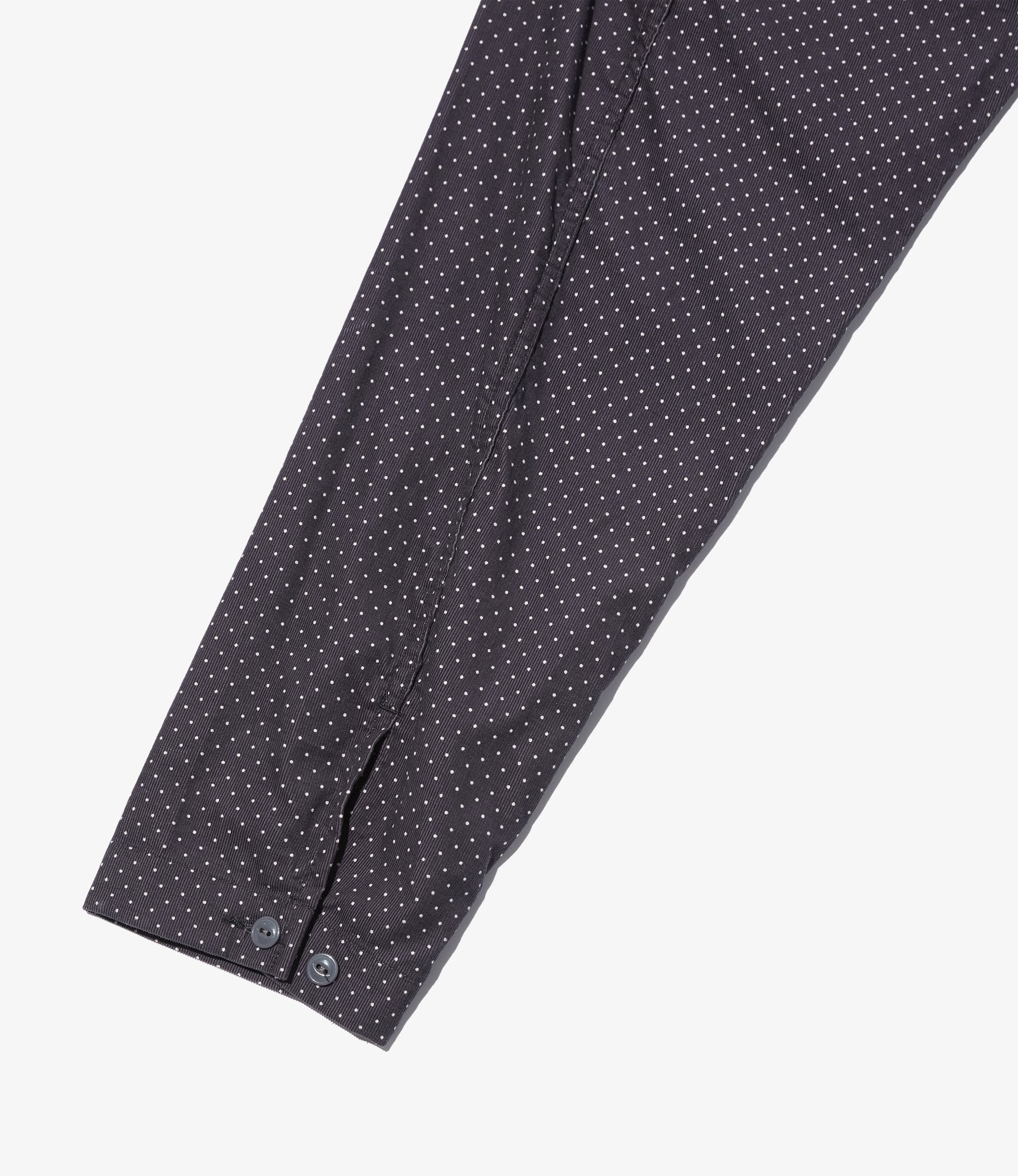 Cagoule Shirt – Charcoal Polka Dot 21W Corduroy