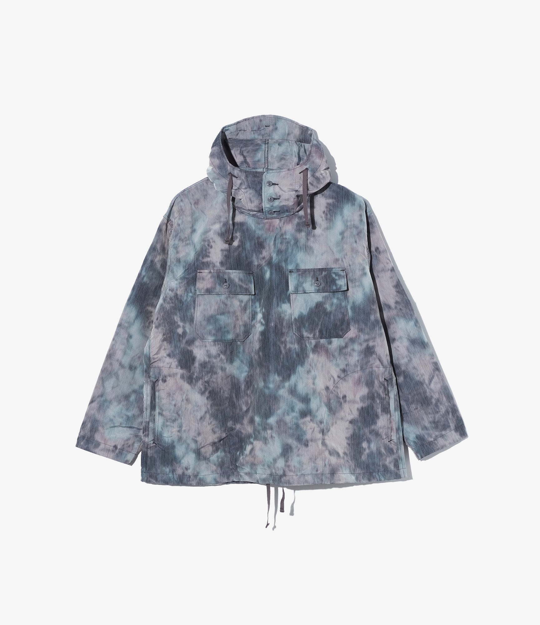 Cagoule Shirt – Charcoal Smoke Print Polyester