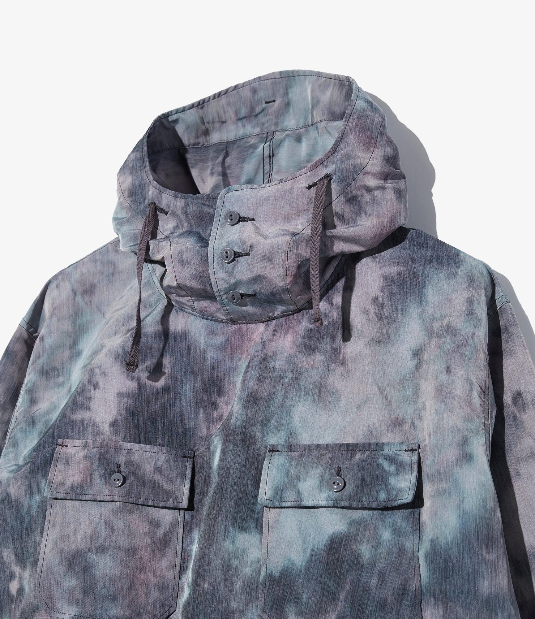 Cagoule Shirt – Charcoal Smoke Print Polyester