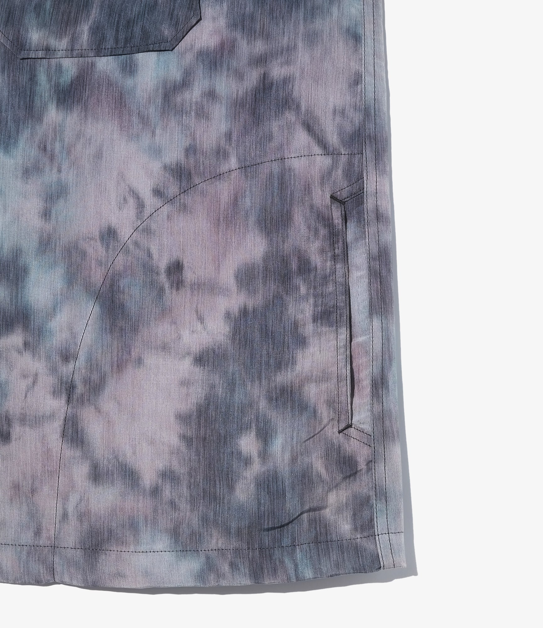 Cagoule Shirt – Charcoal Smoke Print Polyester