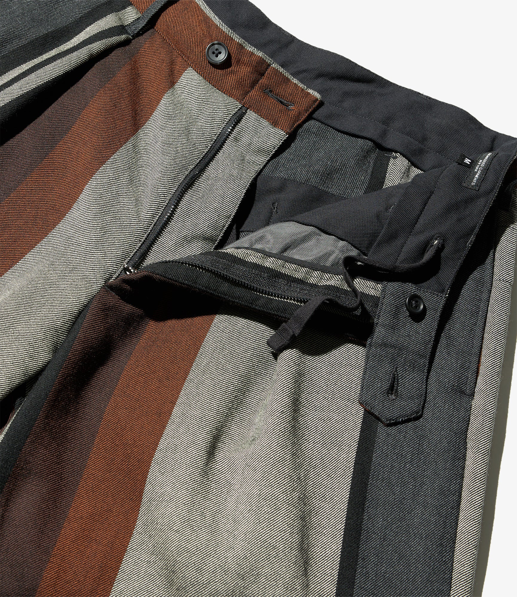 Carlyle Pant – Multicolour Wide Stripe Worsted Wool