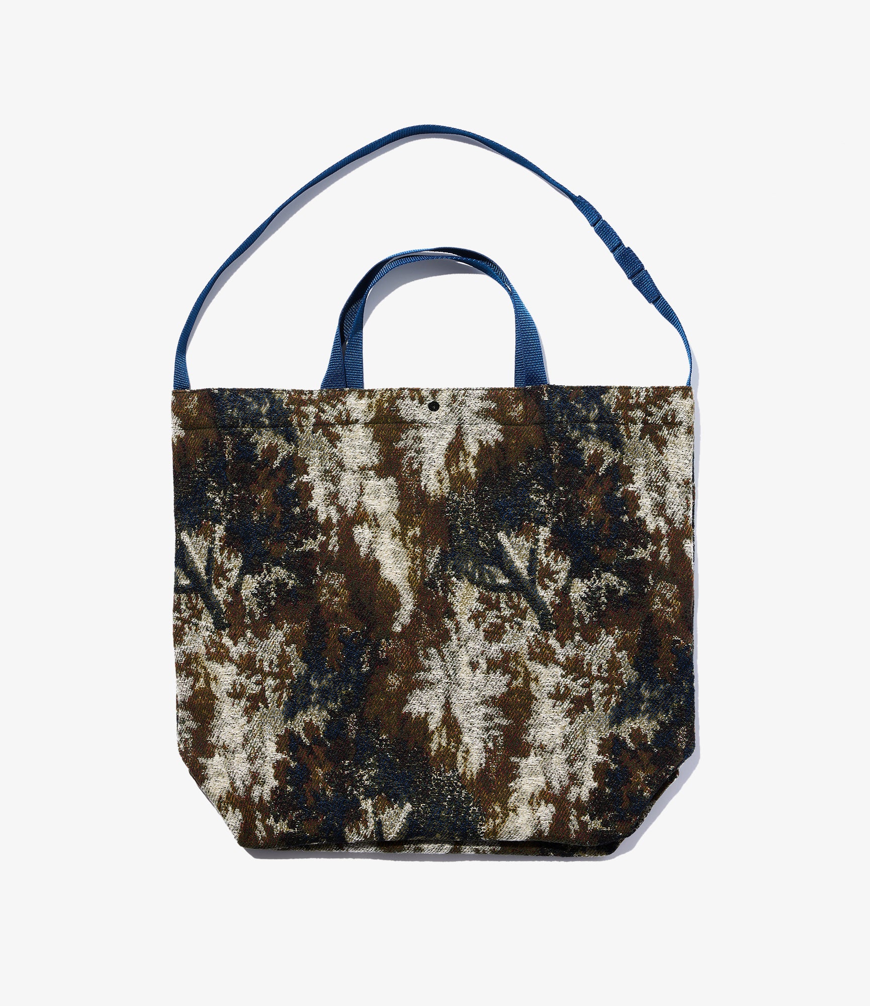 Carry All Tote – Olive/Navy Forest Camo Jacquard