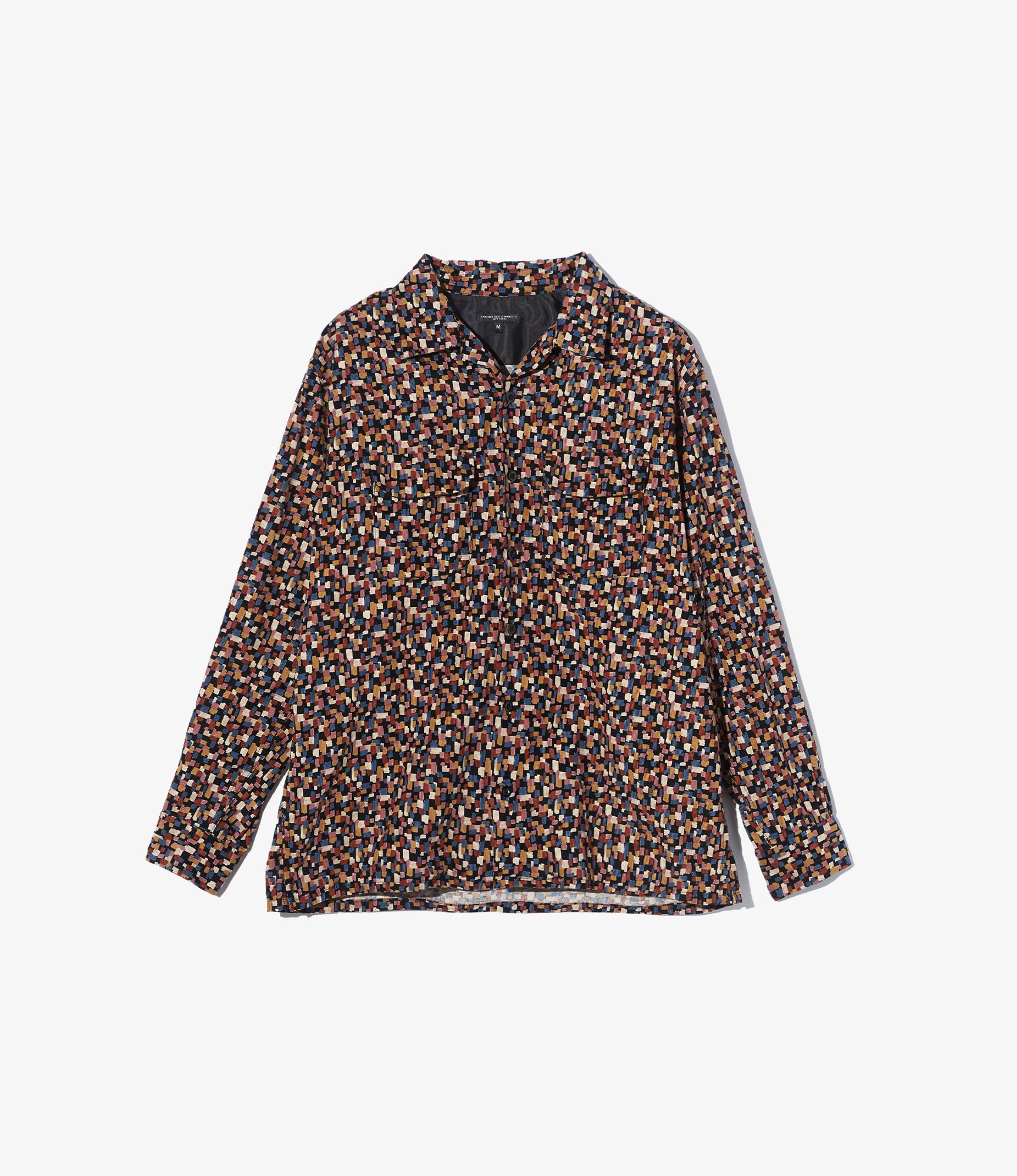Classic Shirt – Black Deco Print 21W Corduroy