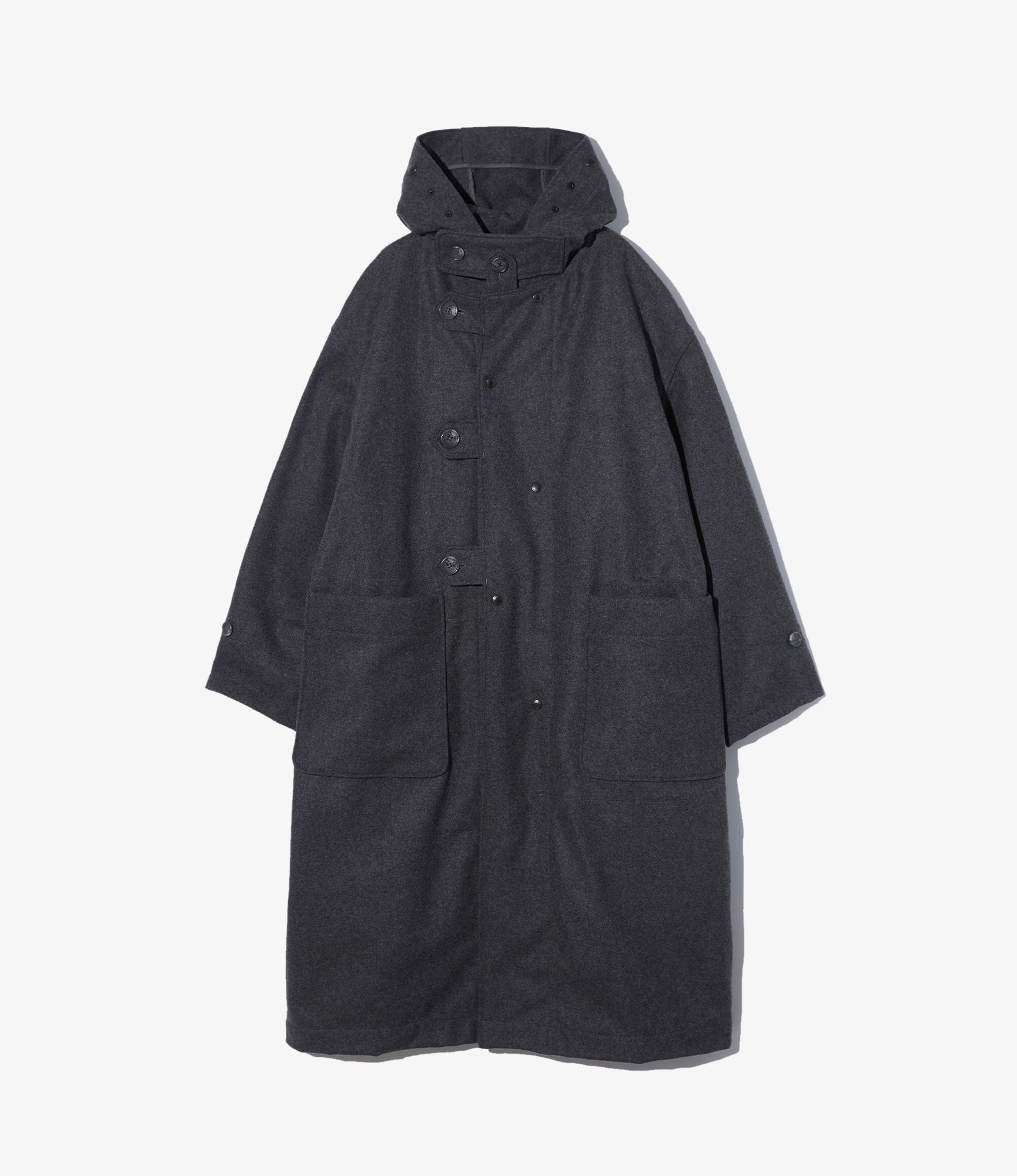 Duffle Coat – Grey 24oz Melton Wool