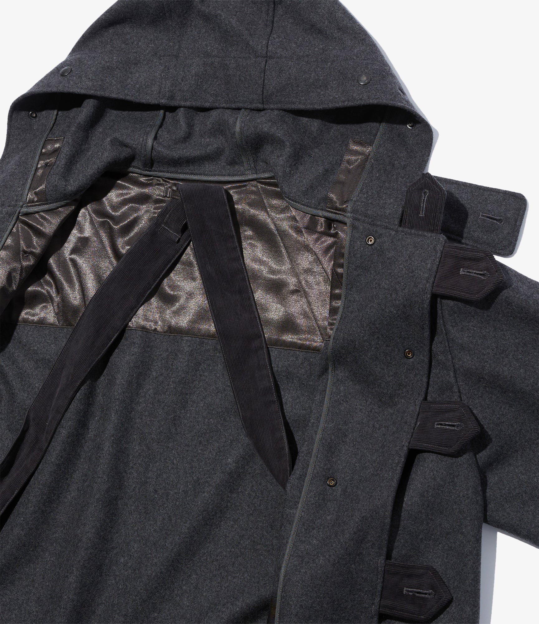 Duffle Coat – Grey 24oz Melton Wool