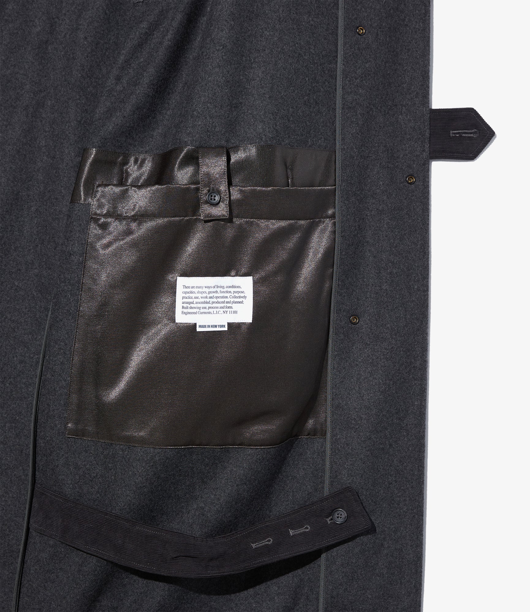 Duffle Coat – Grey 24oz Melton Wool