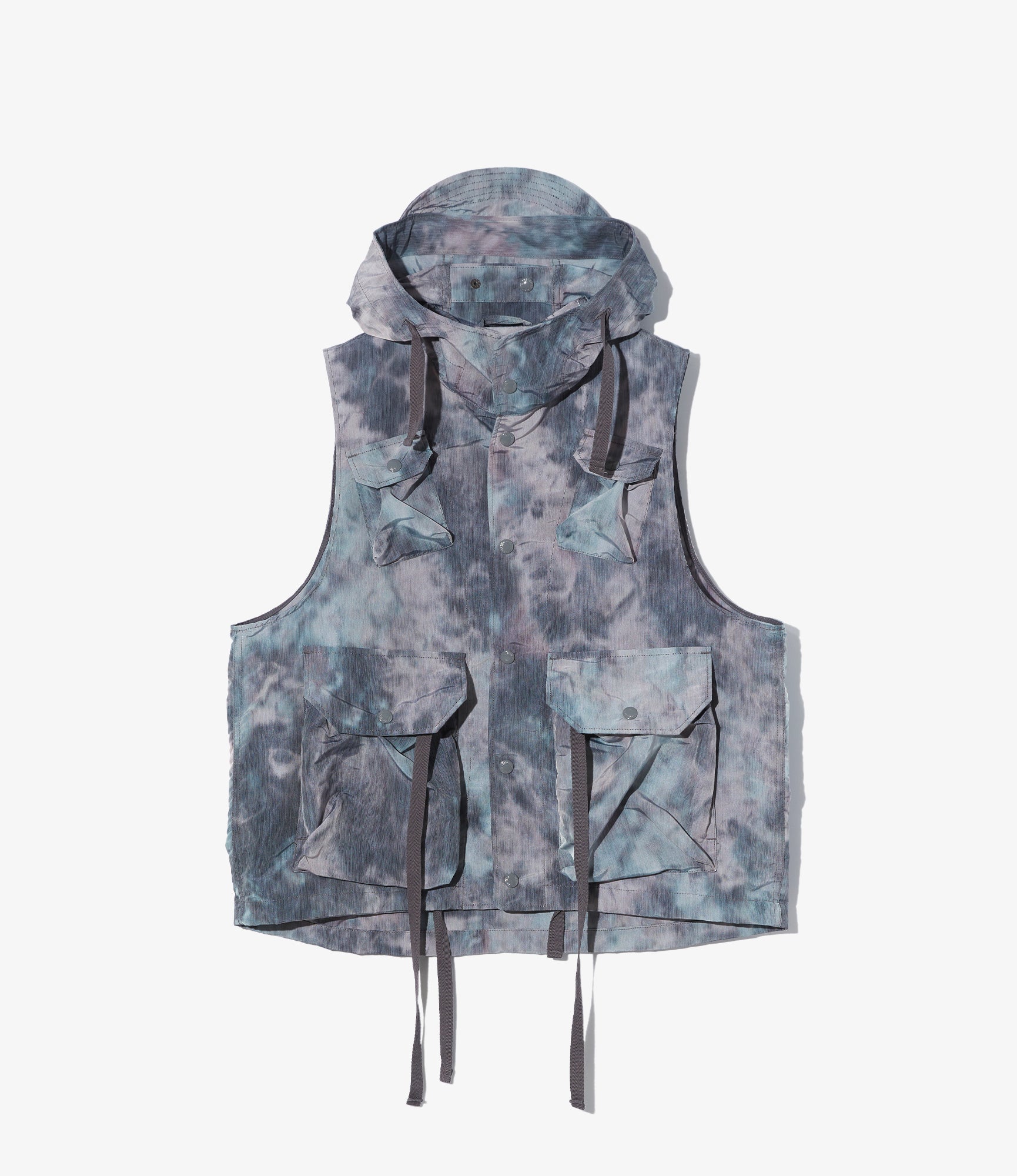 Field Vest – Charcoal Smoke Print Polyester
