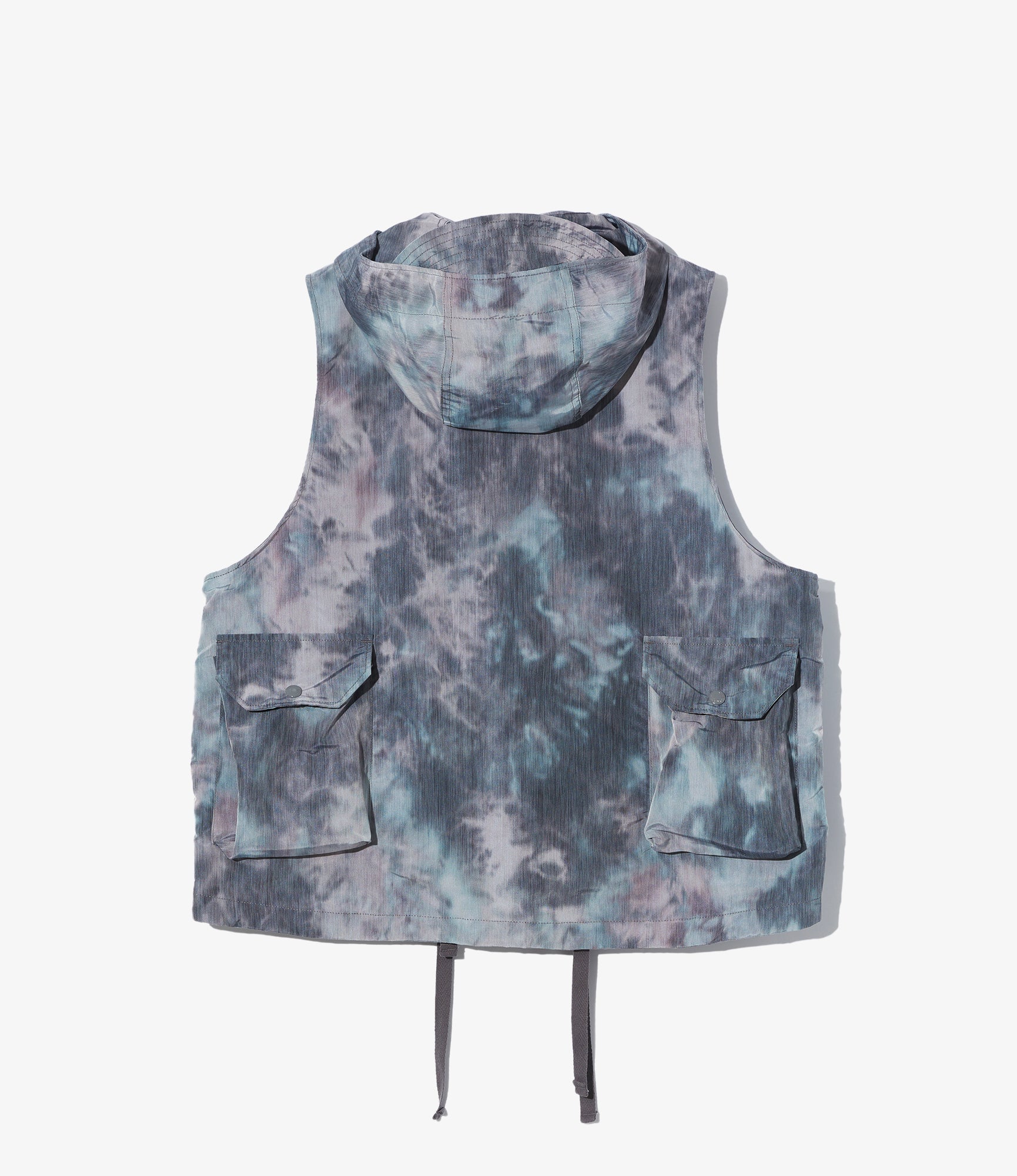 Field Vest – Charcoal Smoke Print Polyester