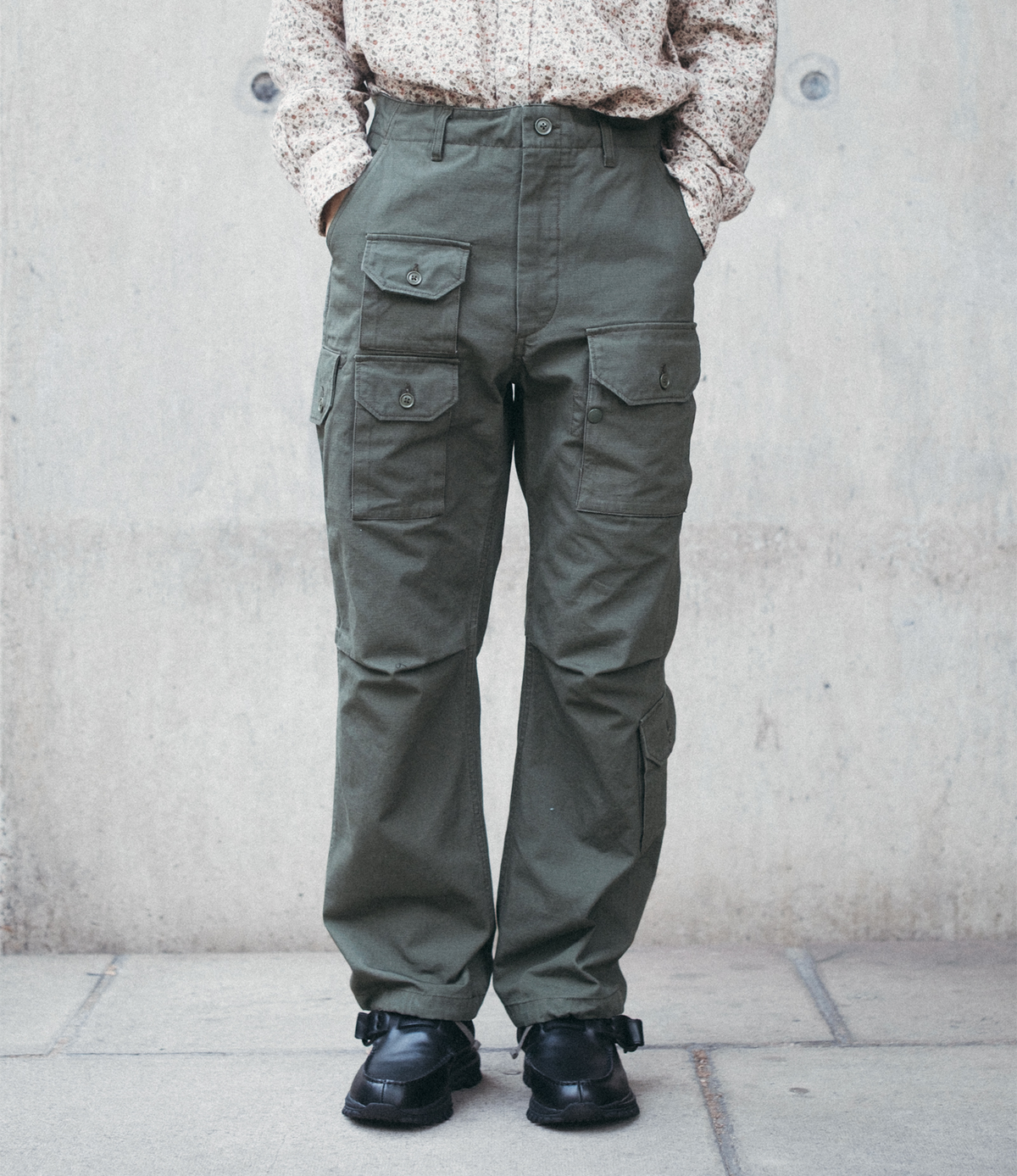 Flight Pant – Olive Heavy Ripstop Cotton | Engineered Garments