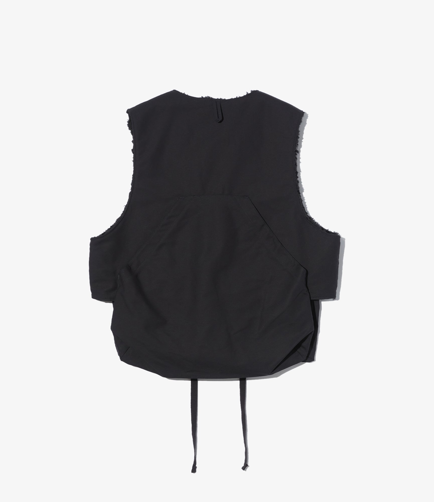 Fowl Vest – Black Cotton Double Cloth