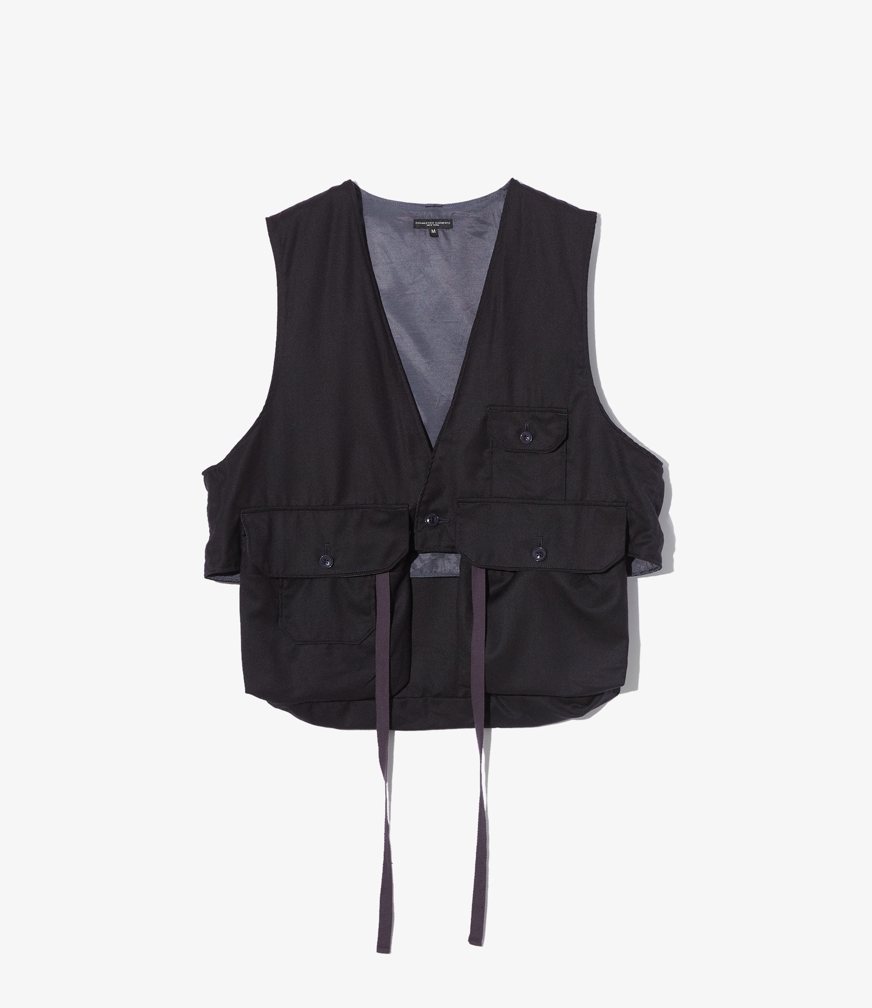 Fowl Vest – Dark Navy High Count Worsted Wool