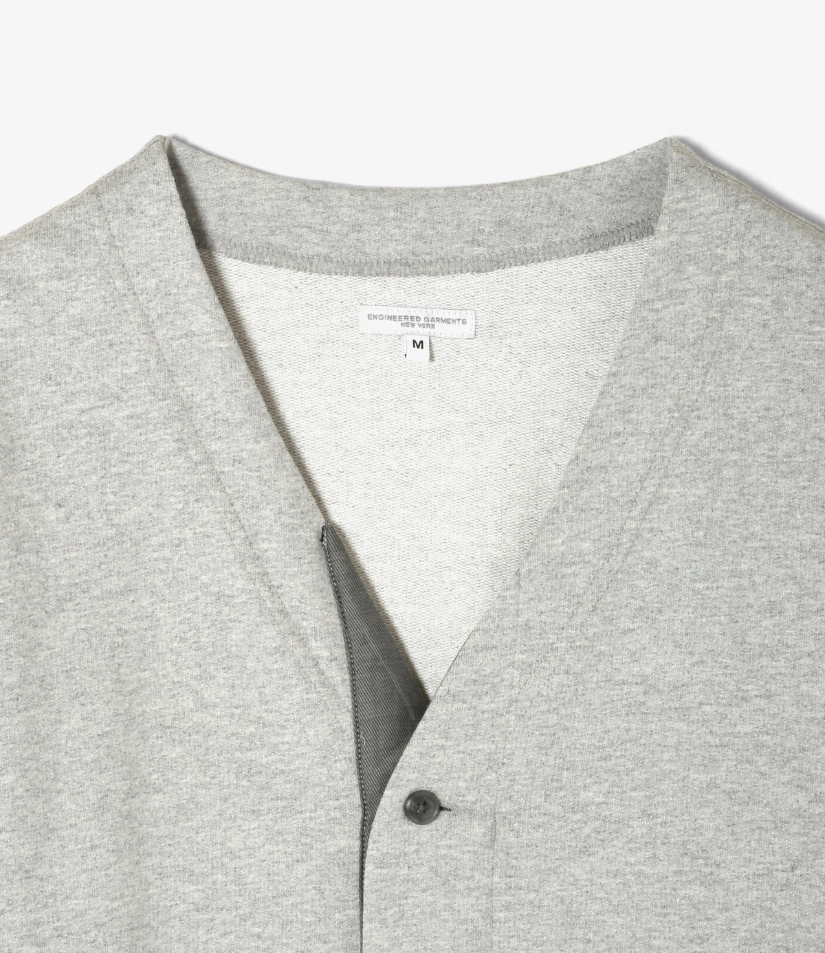 Knit Cardigan – Heather Grey French Terry | Engineered Garments 