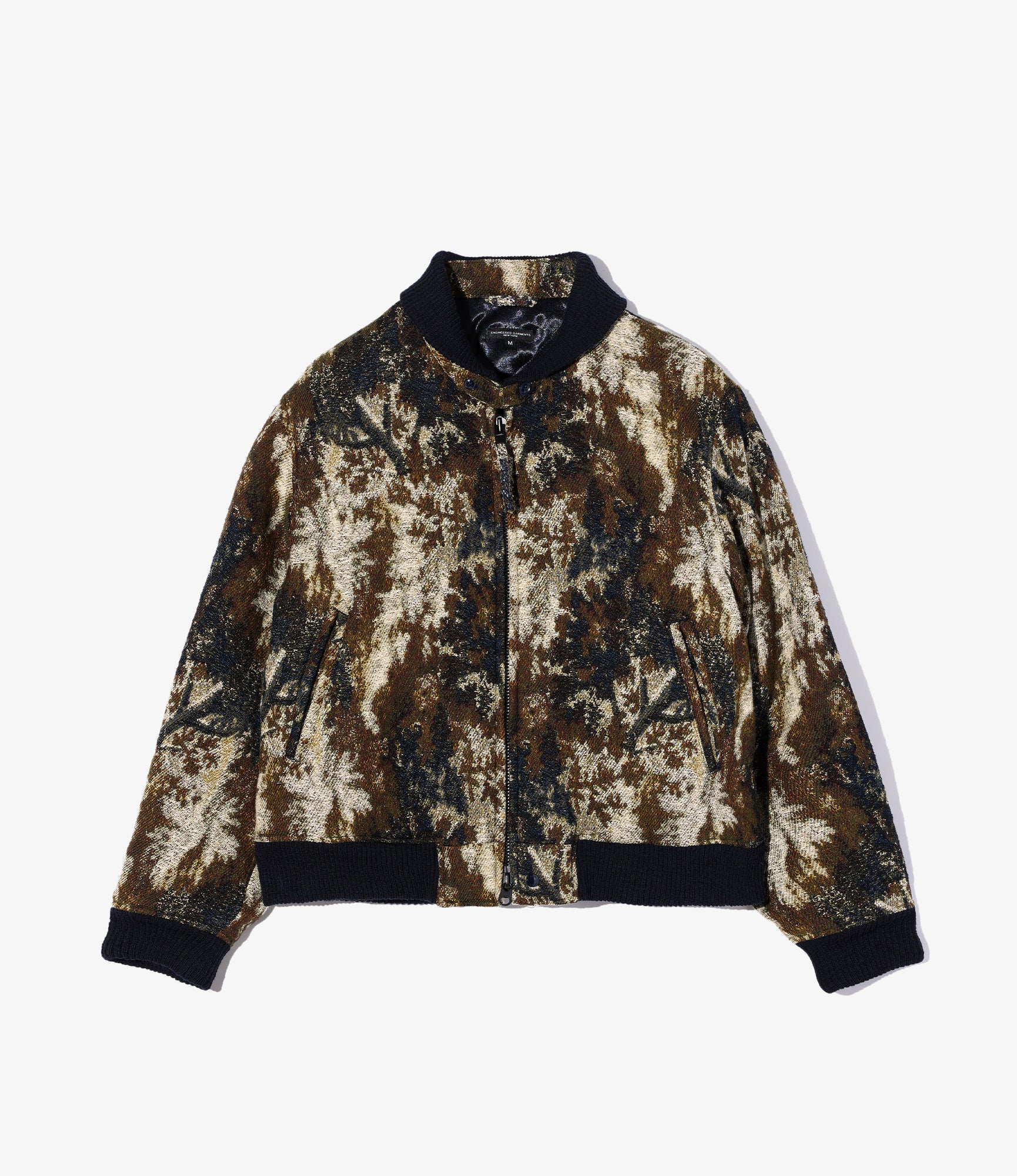 LL Jacket – Olive/Navy Forest Camo Jacquard