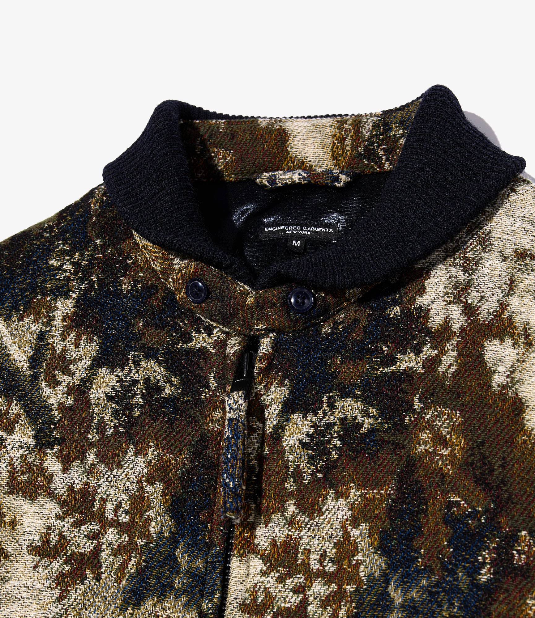 LL Jacket – Olive/Navy Forest Camo Jacquard