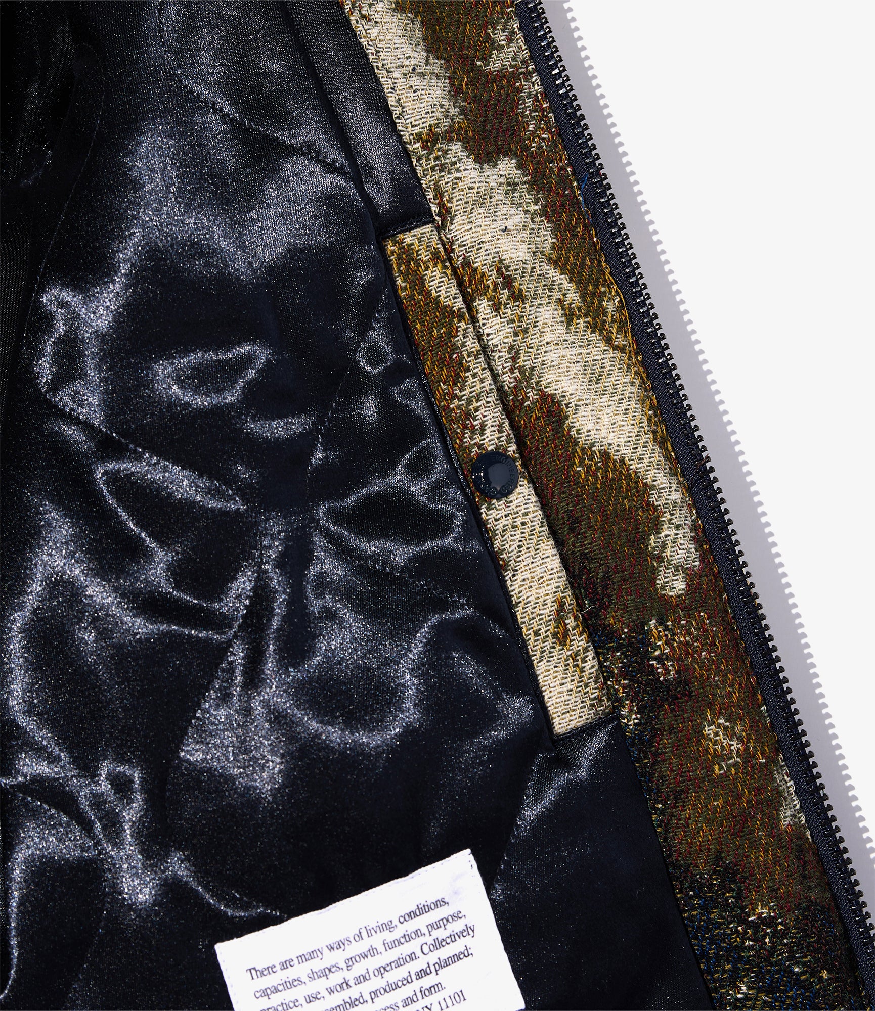 LL Jacket – Olive/Navy Forest Camo Jacquard